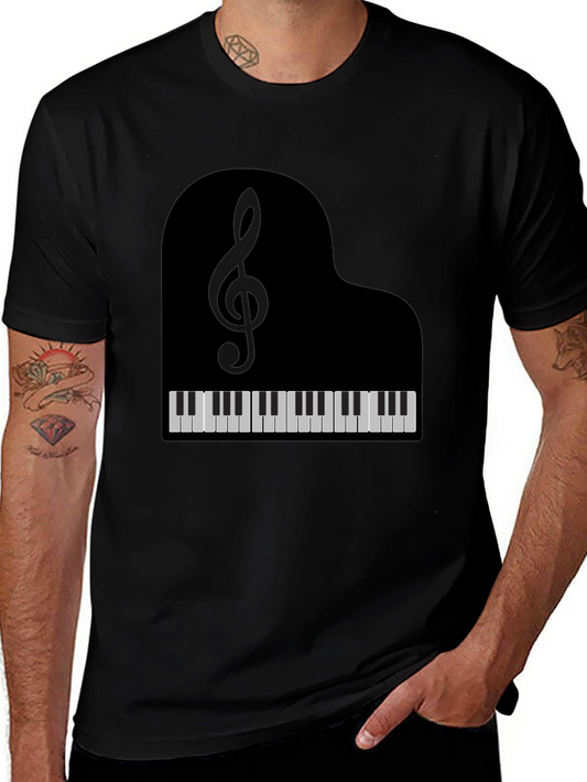 Musical Piano T-Shirt - Classic Design