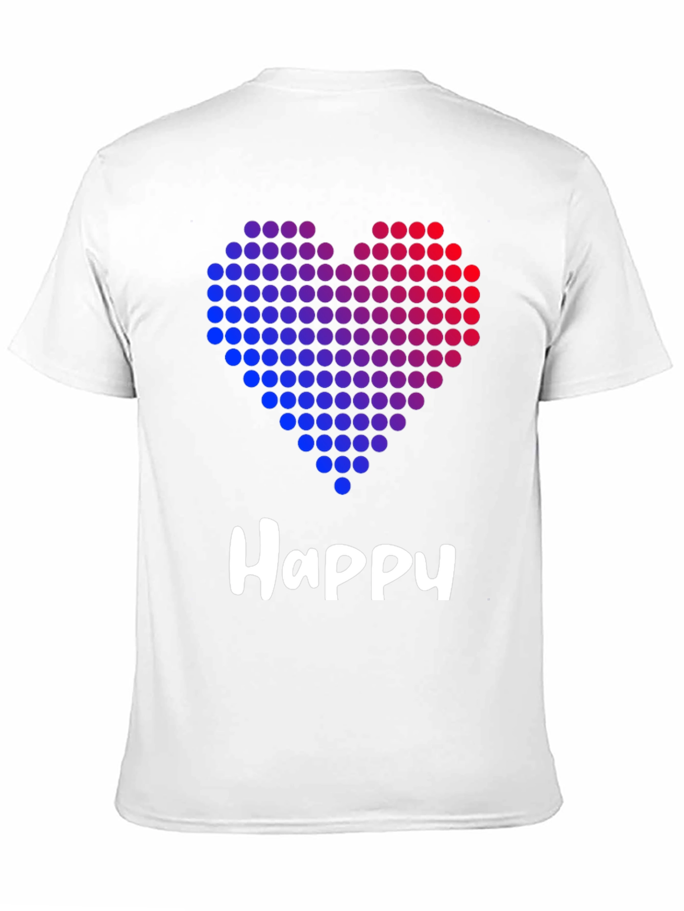 Happy Heart Graphic Black T-Shirt