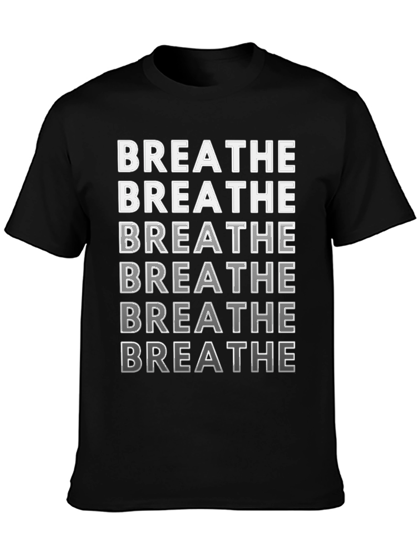 Breathe Graphic Tee - Relaxed Fit Cotton T-Shirt