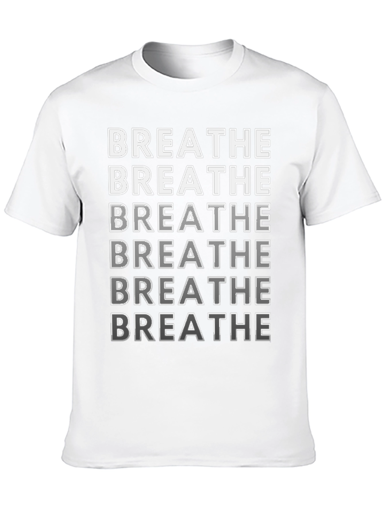 Breathe Graphic Tee - Relaxed Fit Cotton T-Shirt