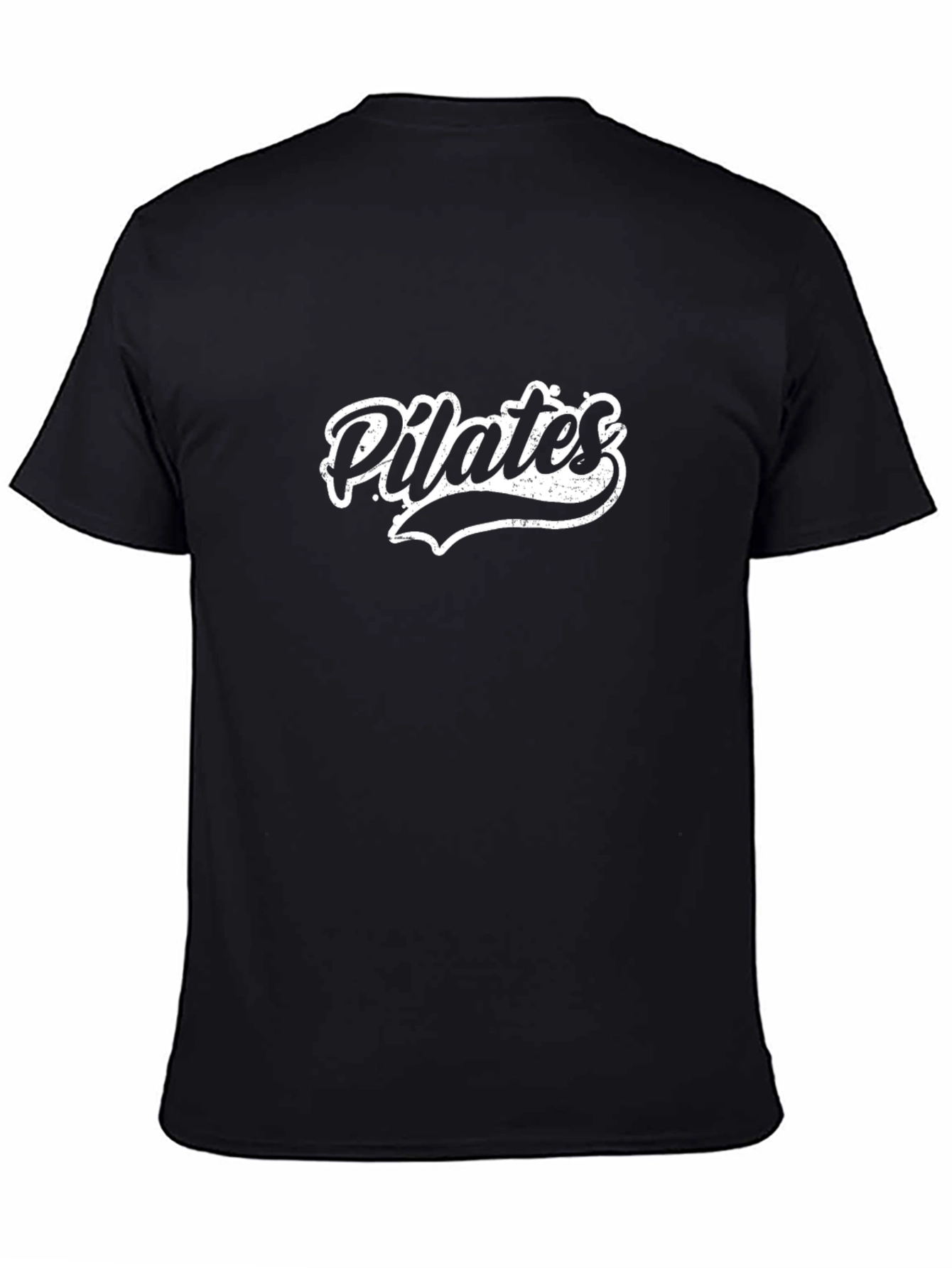 Pilates Graphic Tee - Stylish Black Cotton T-Shirt