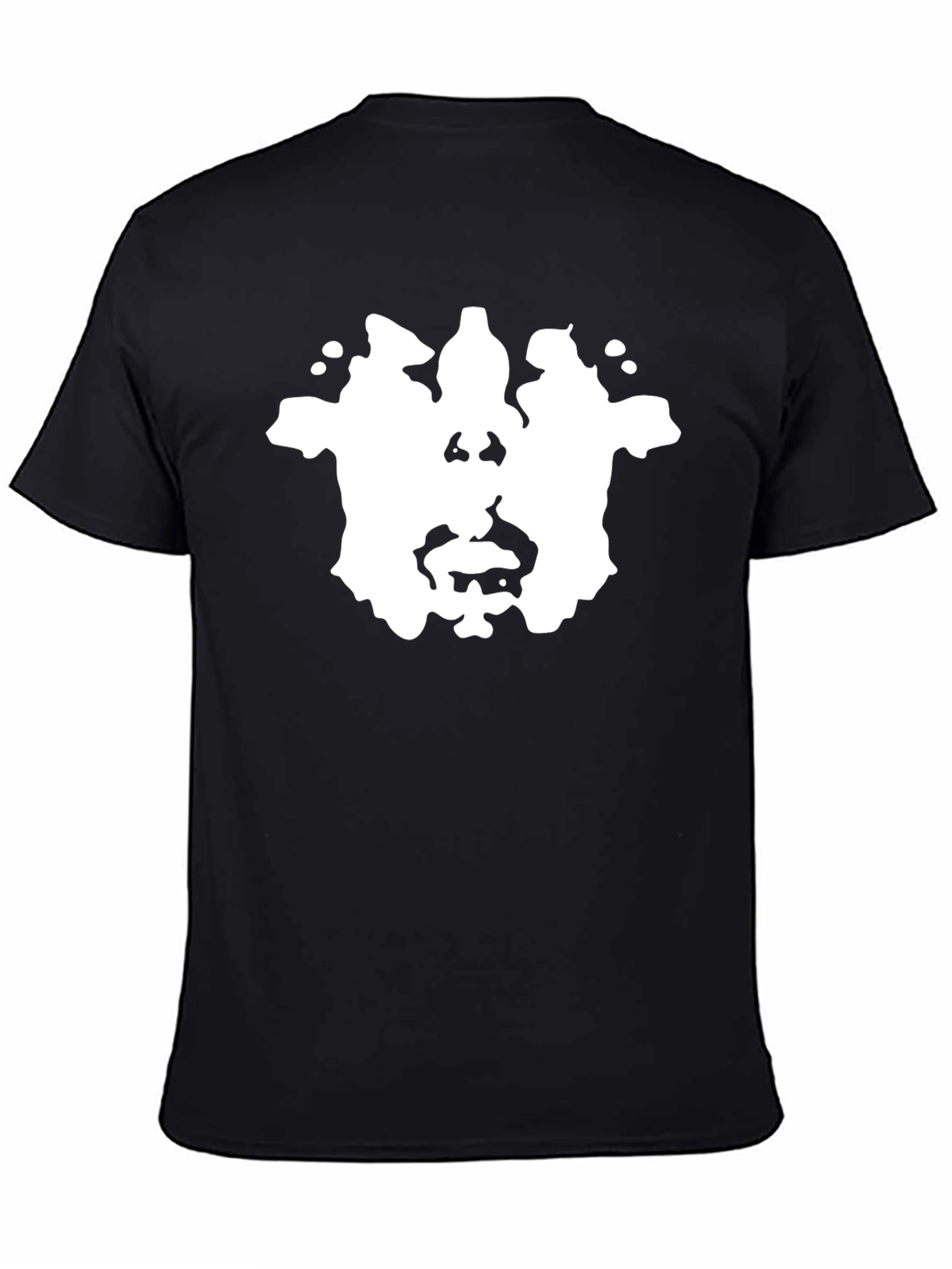Rorschach Ink Blot Graphic Tee - Black