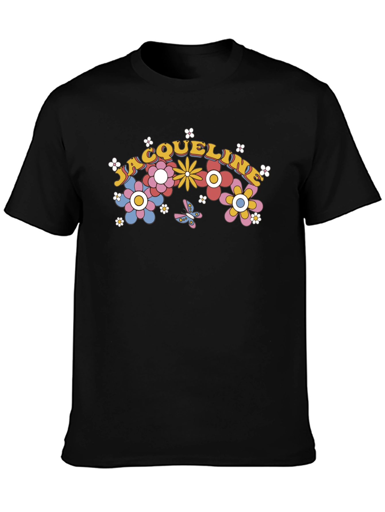 Floral Name T-Shirt - Personalized Gift
