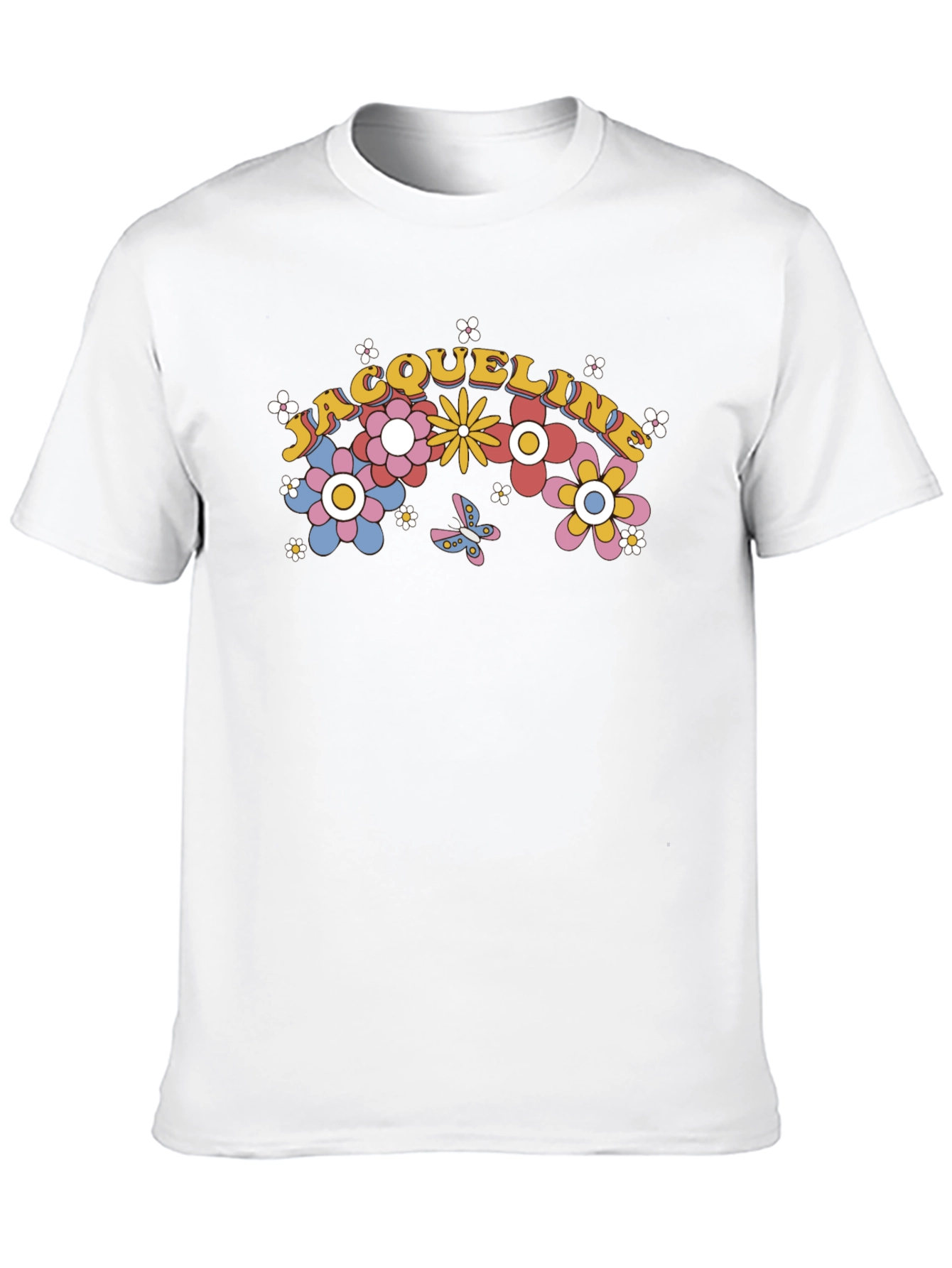 Floral Name T-Shirt - Personalized Gift