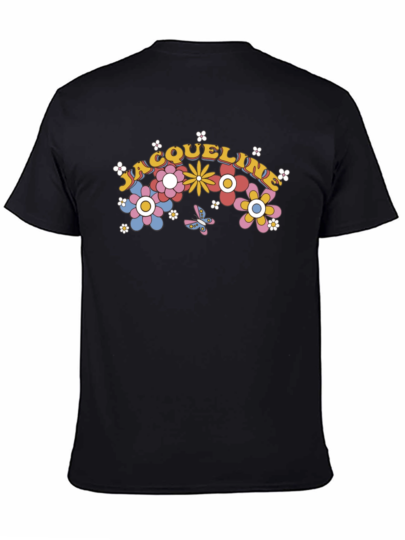 Floral Name T-Shirt - Personalized Gift