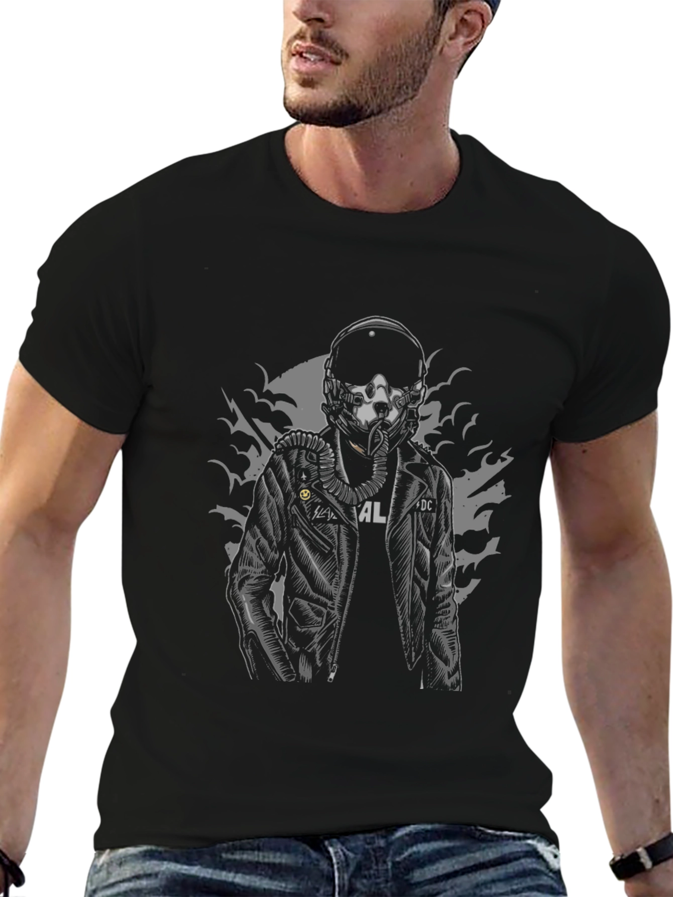 Pilot Graphic Black T-Shirt