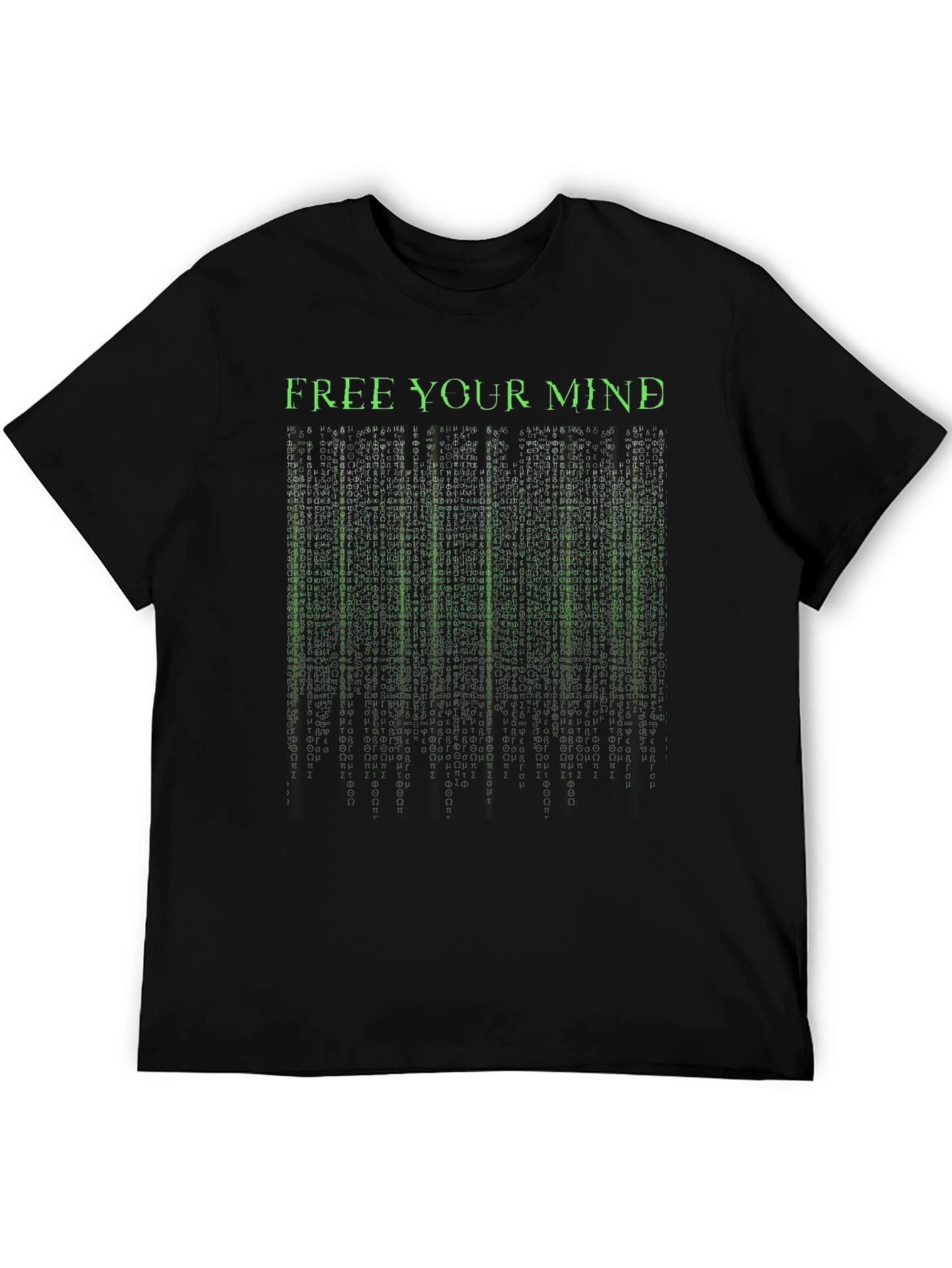 Free Your Mind Matrix Style Graphic T-Shirt