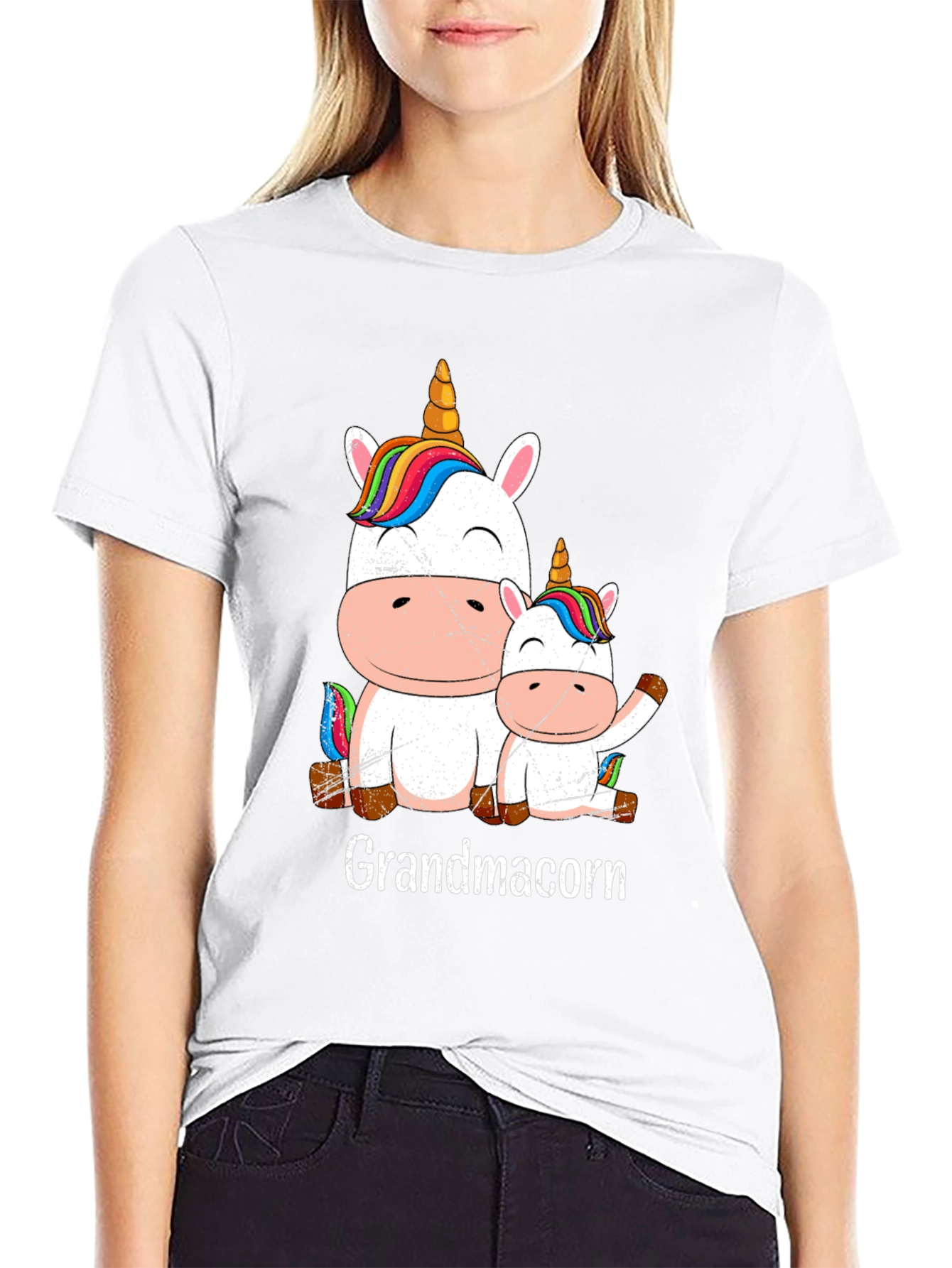 Grandmacorn Unicorn Graphic Tee