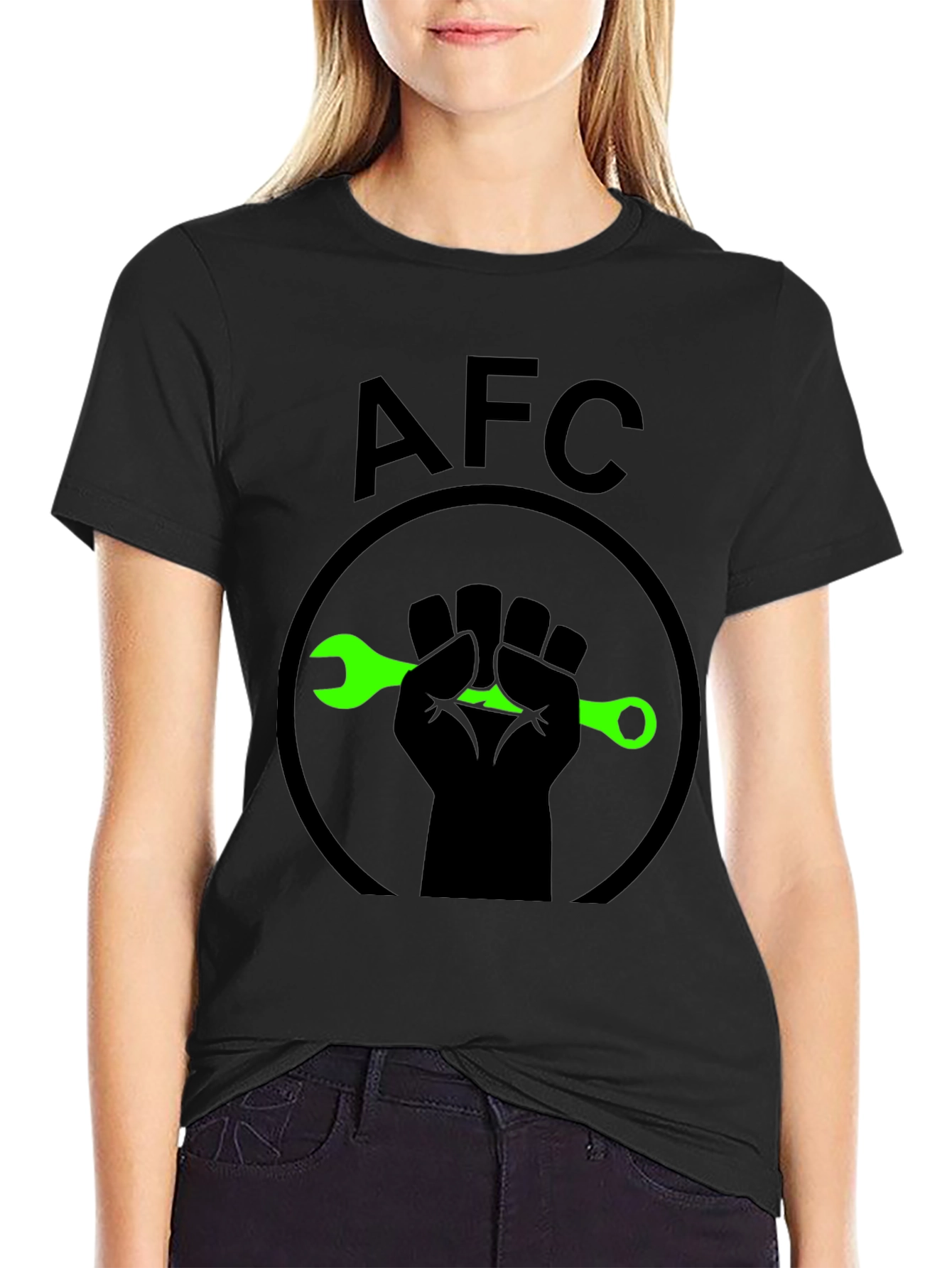 AFC Fist & Wrench Graphic T-Shirt - Black