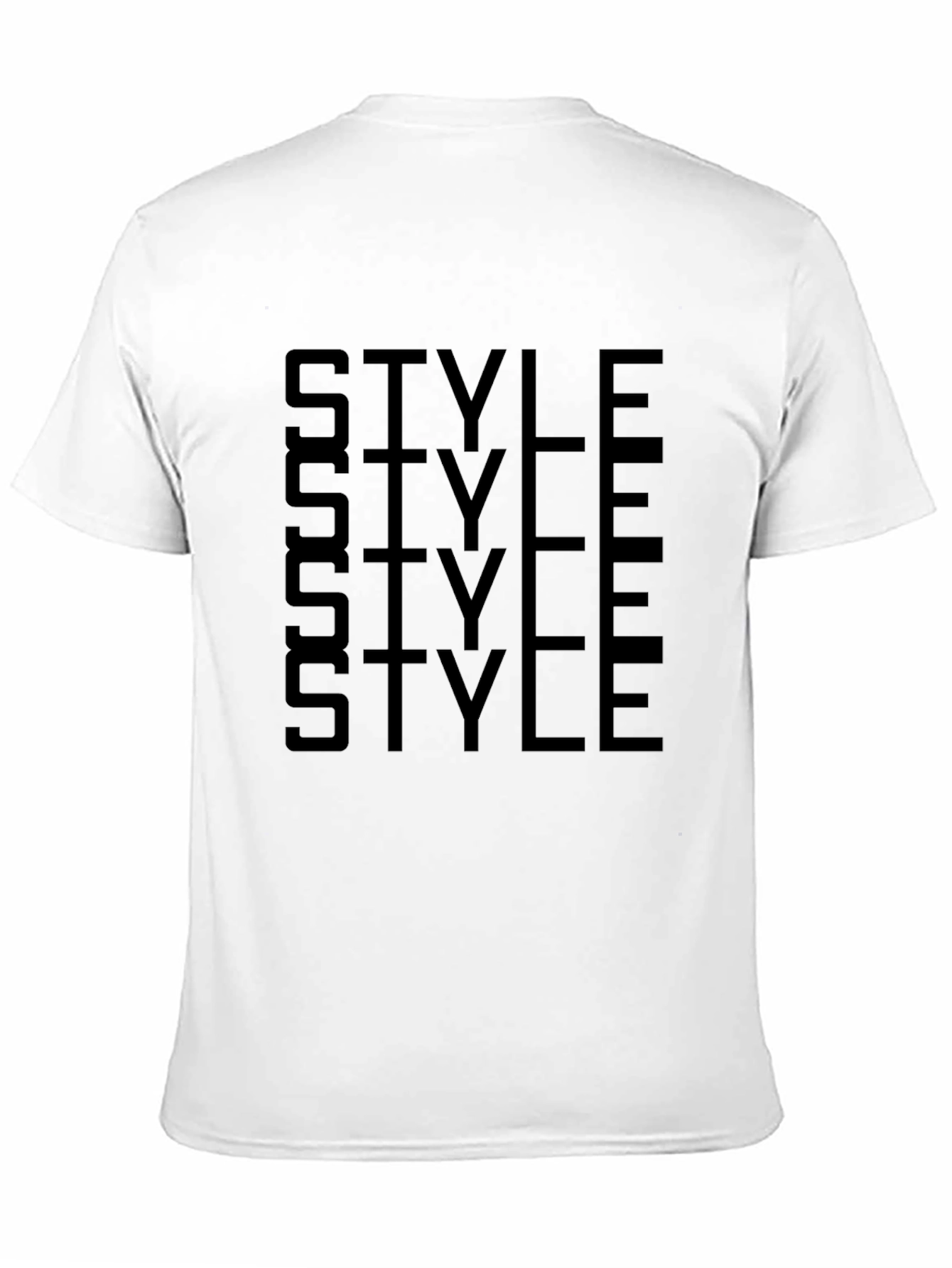 Mens Black Style Graphic Print T-Shirt