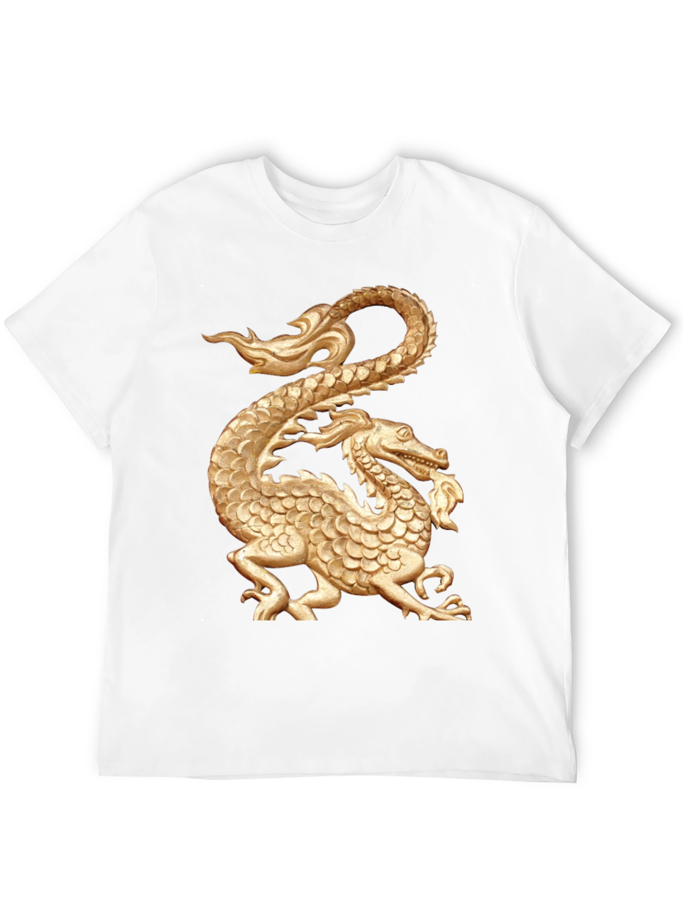 Golden Dragon Graphic Black T-Shirt