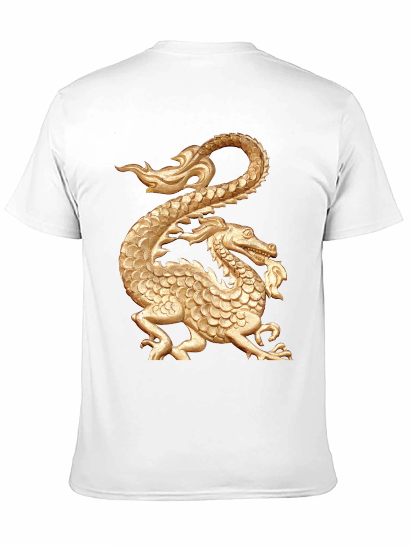 Golden Dragon Graphic Black T-Shirt