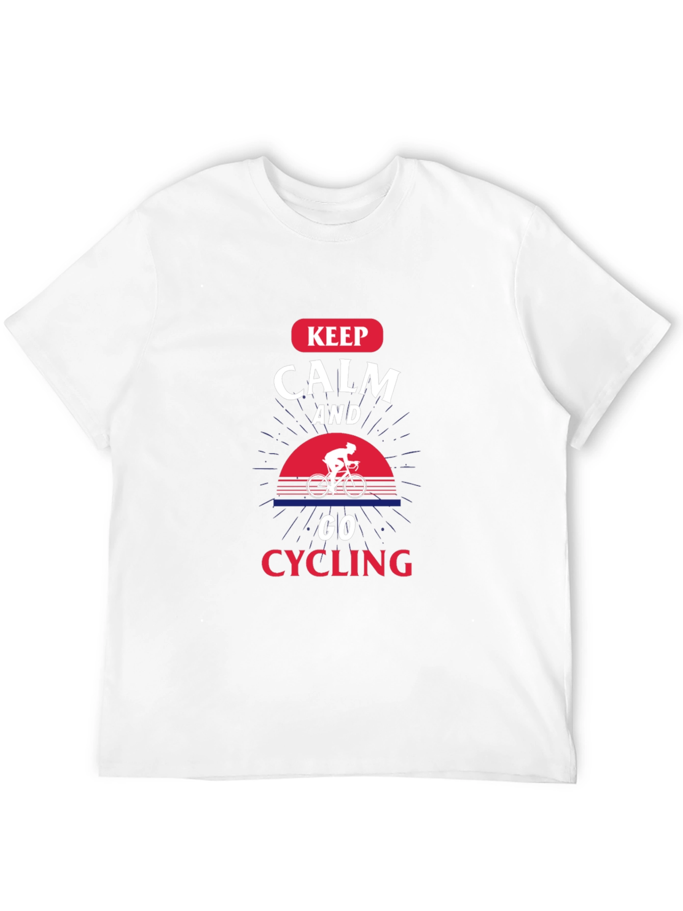 Keep Calm and Go Cycling Black T-Shirt