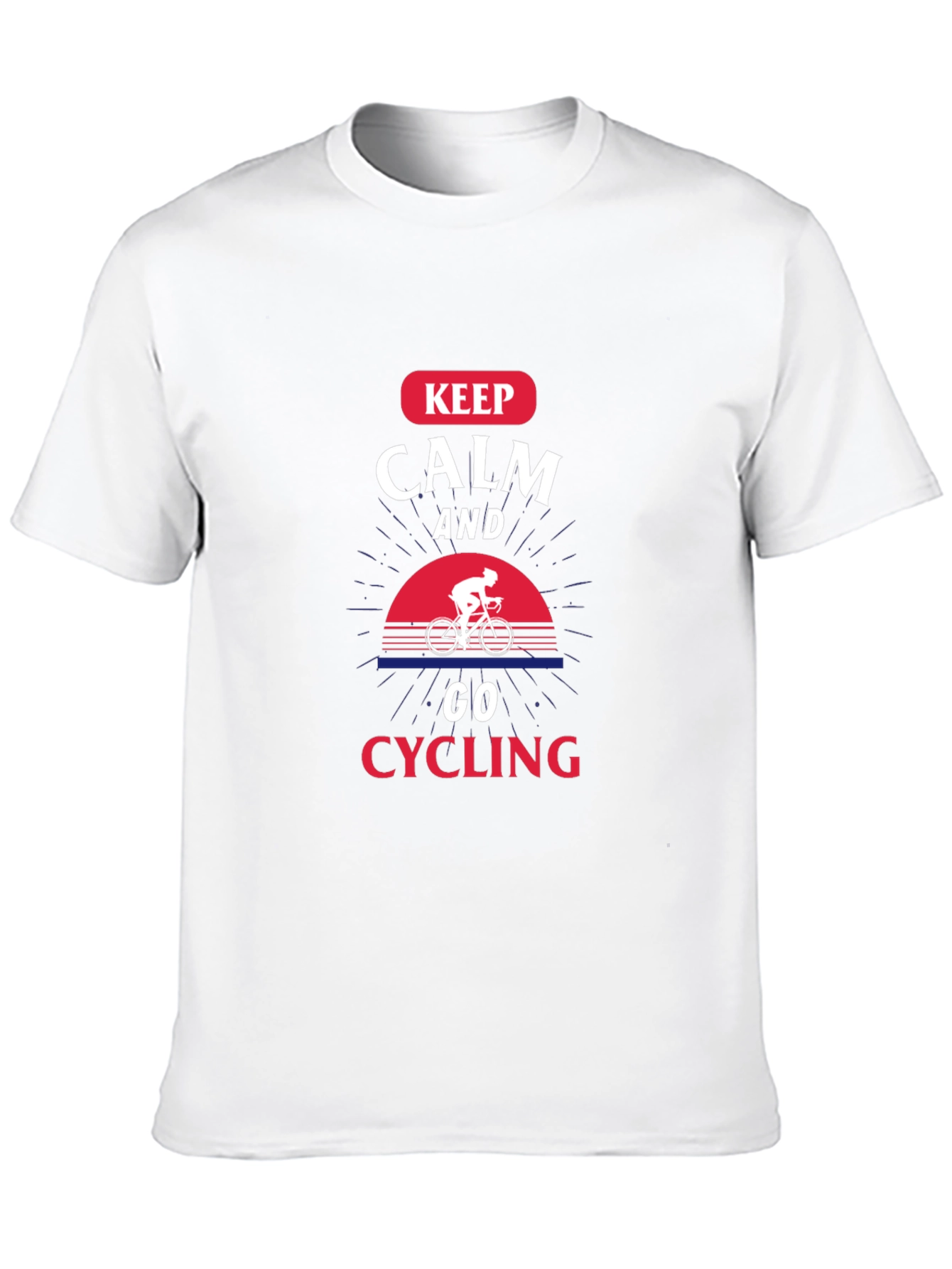 Keep Calm and Go Cycling Black T-Shirt