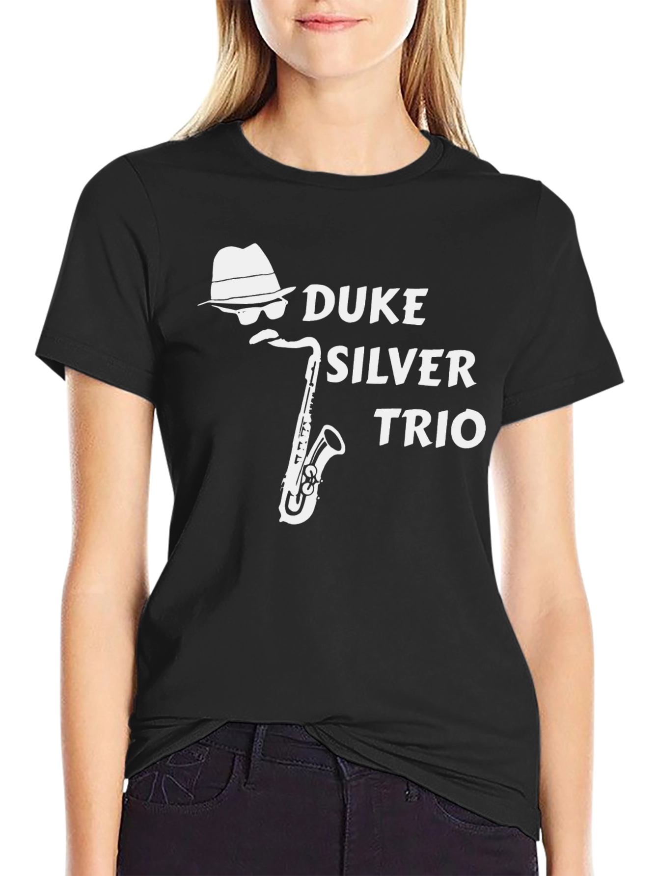 Duke Silver Trio T-Shirt - Black Jazz Music Tee