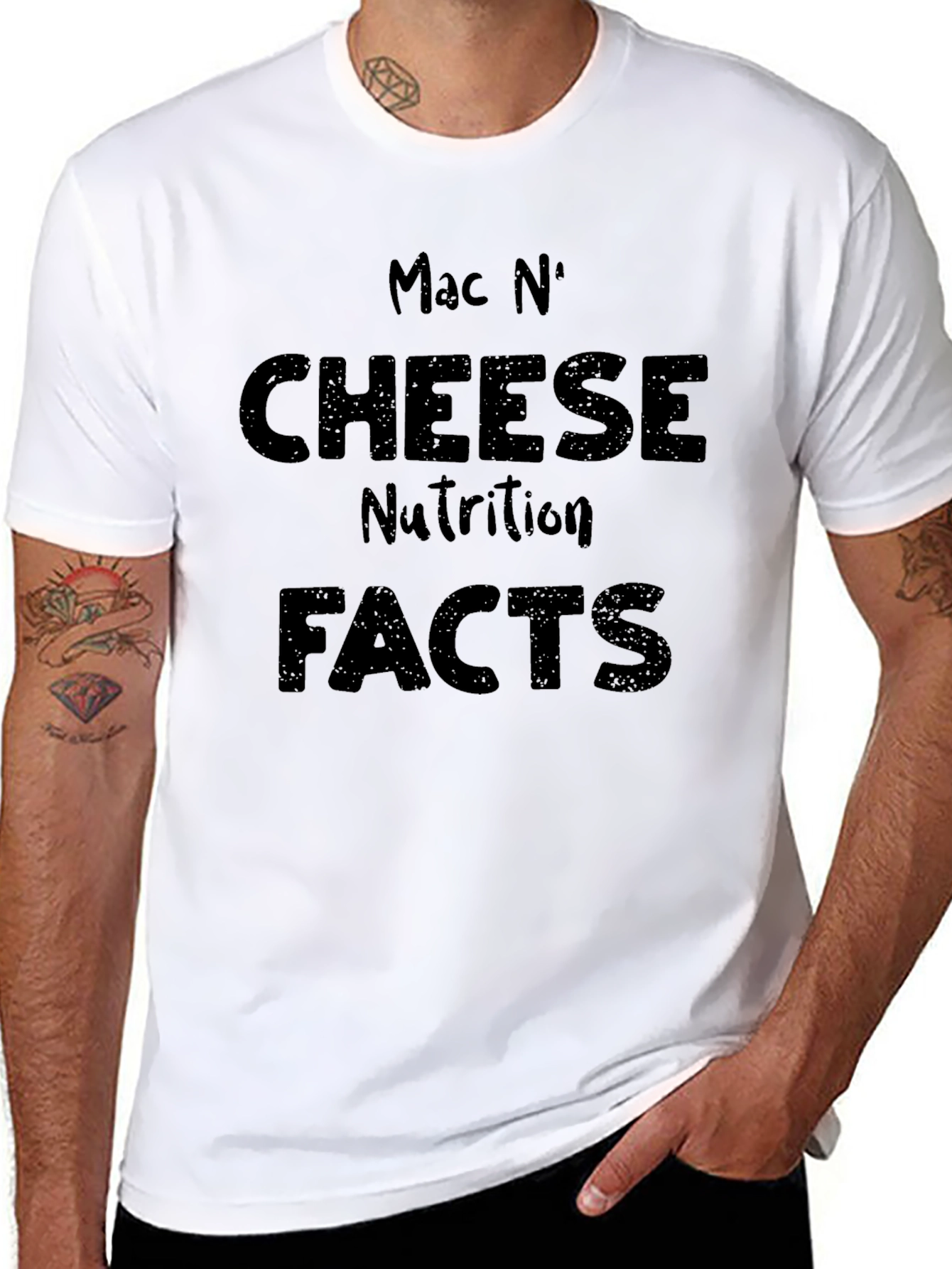 Mac N Cheese Nutrition Facts Graphic Tee