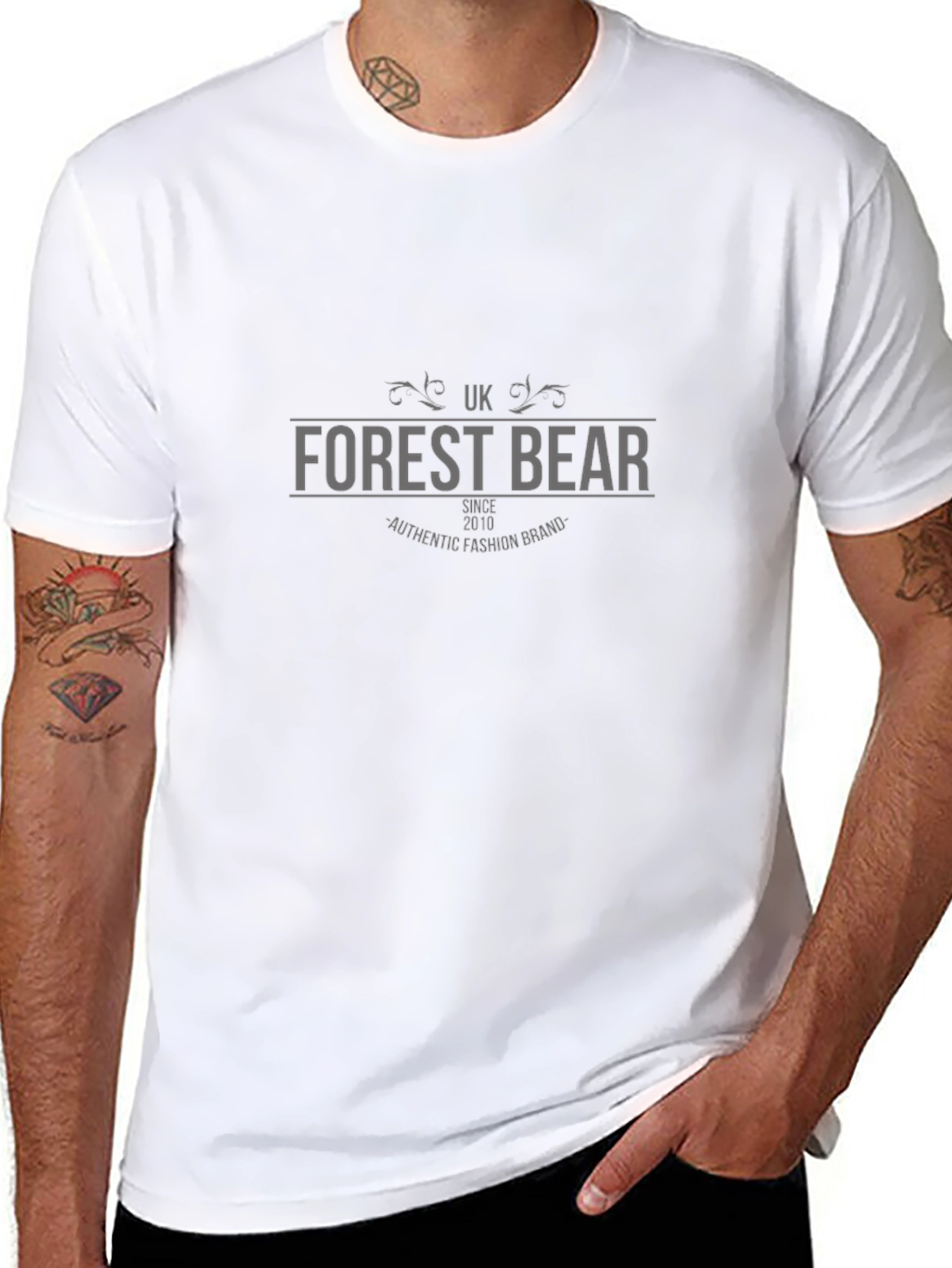 Forest Bear Graphic Tee - Authentic Fashion