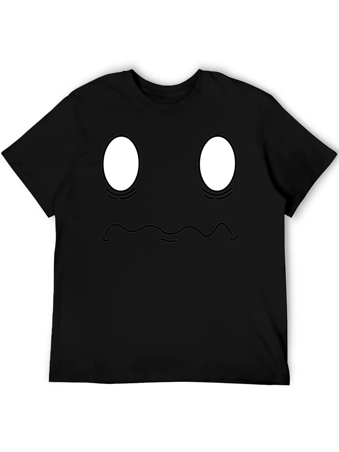 Funny Face Graphic Black T-Shirt