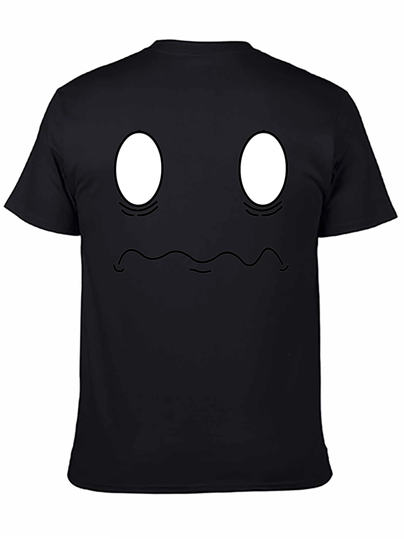 Funny Face Graphic Black T-Shirt