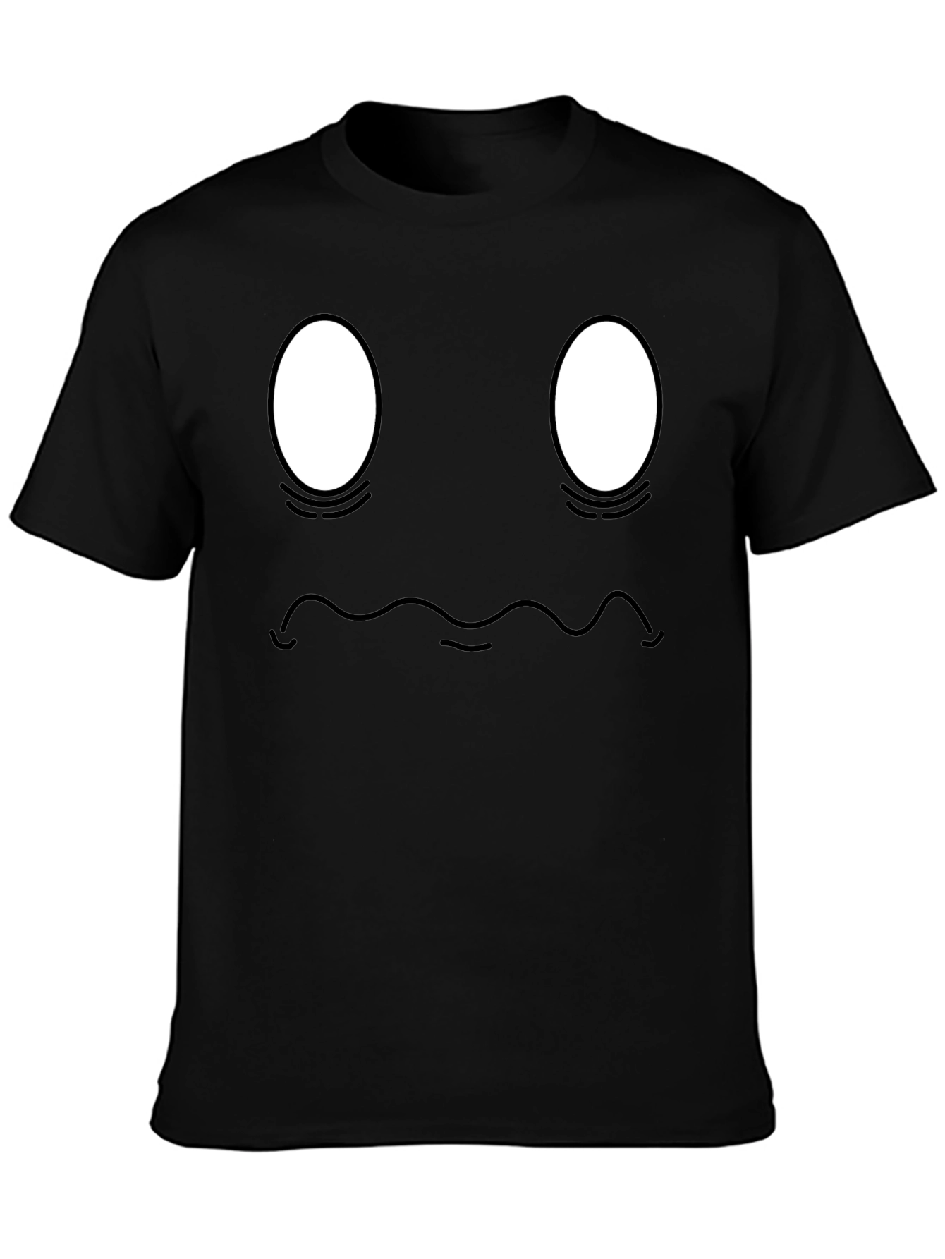 Funny Face Graphic Black T-Shirt