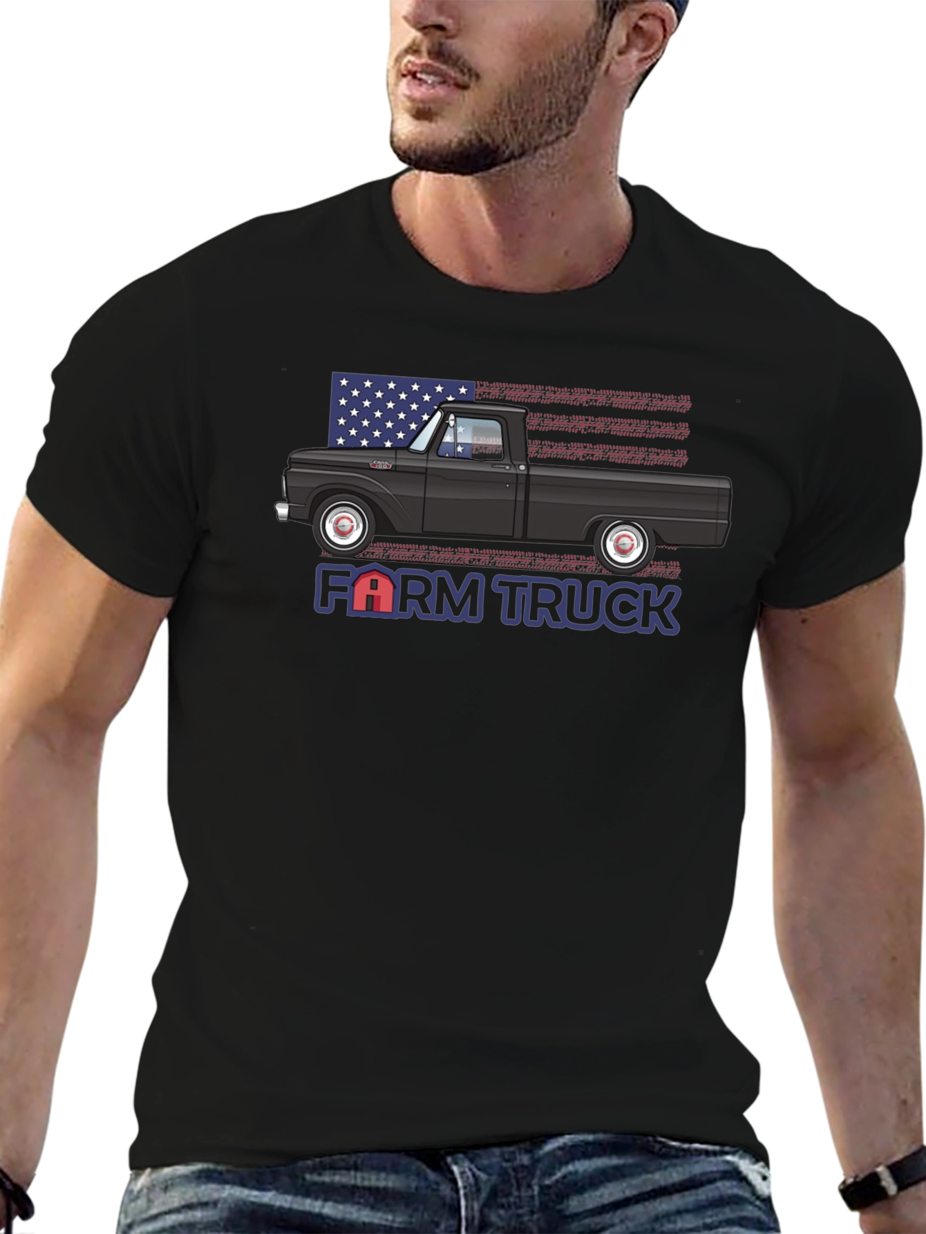 Farm Truck Tee - Classic American Pickup Truck Design