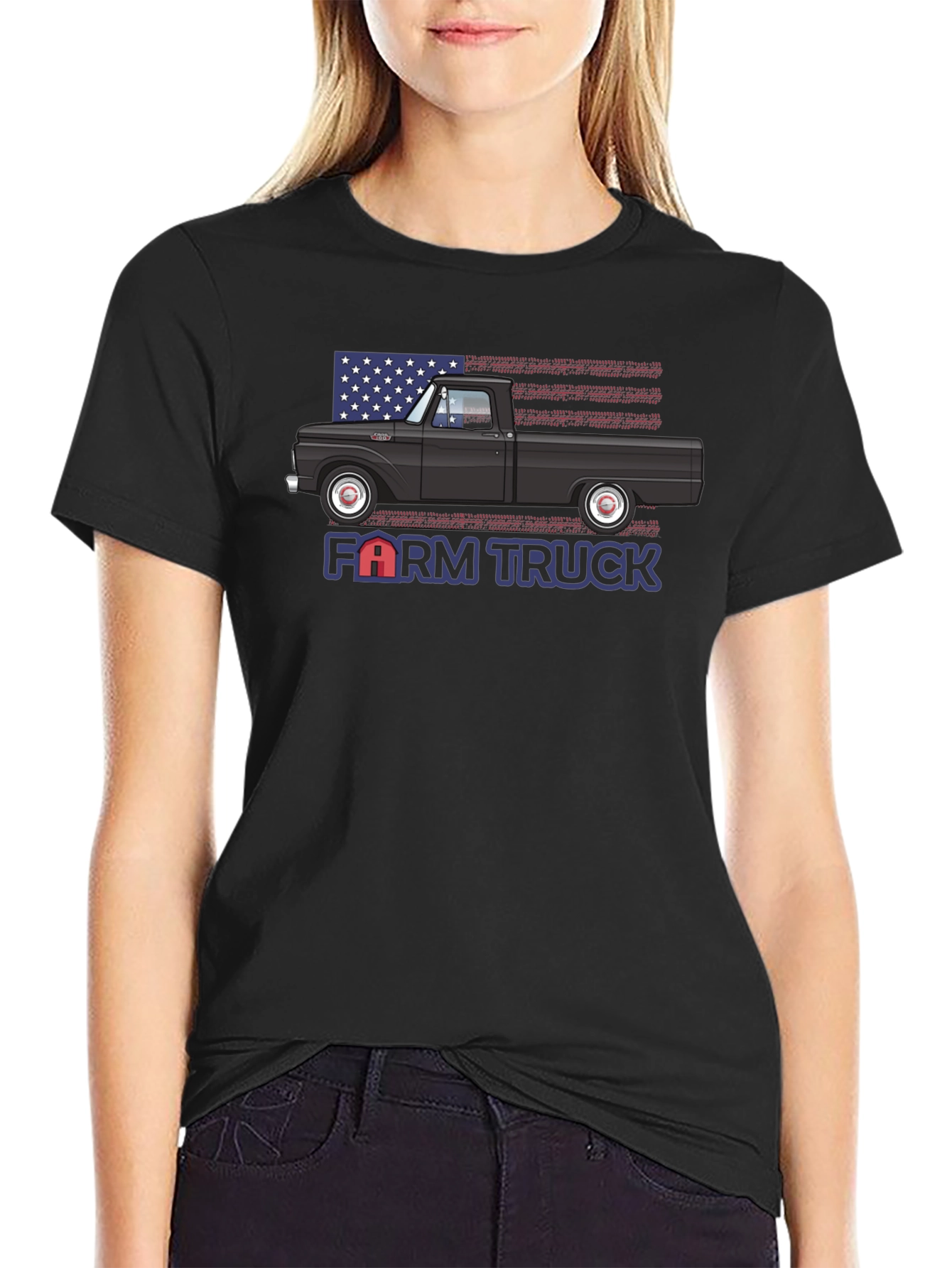 Farm Truck Tee - Classic American Pickup Truck Design