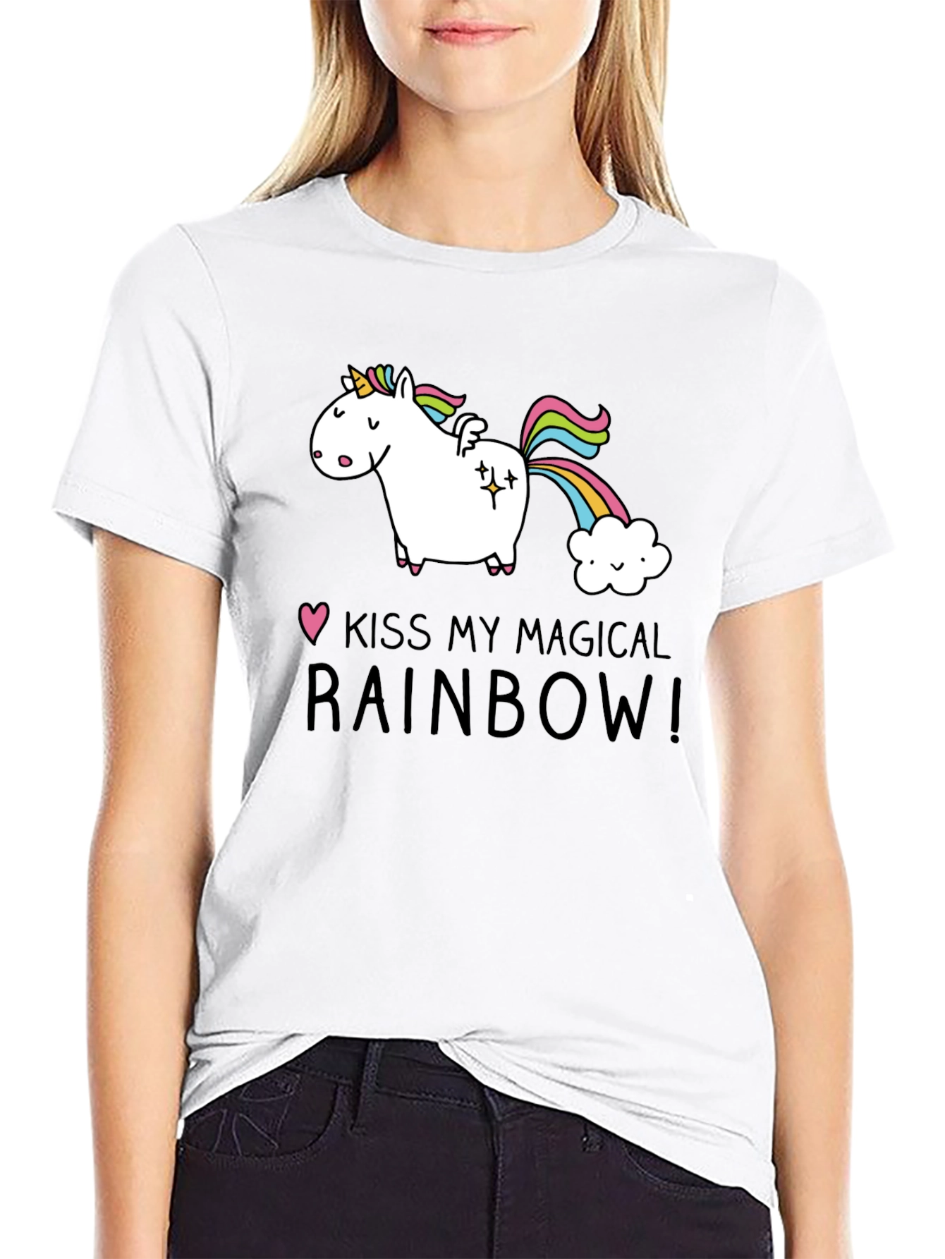 Kiss My Magical Rainbow Unicorn T-Shirt