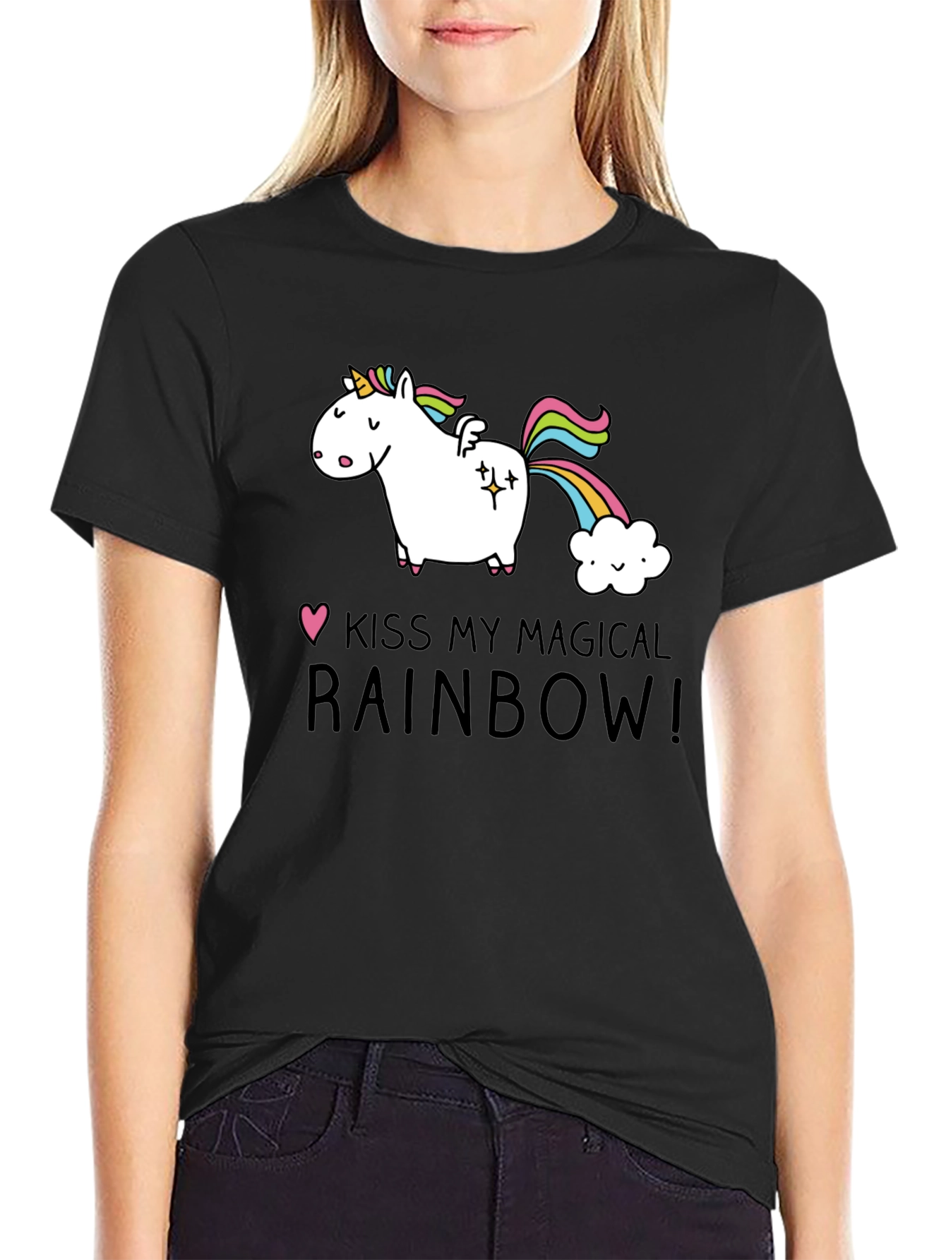 Kiss My Magical Rainbow Unicorn T-Shirt