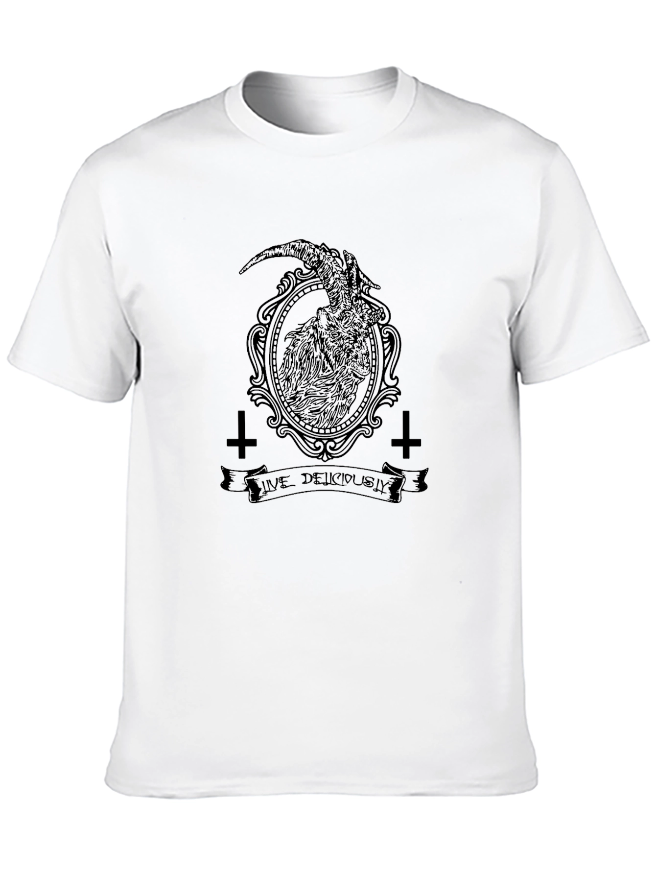 Black Live Deliciously Graphic T-Shirt