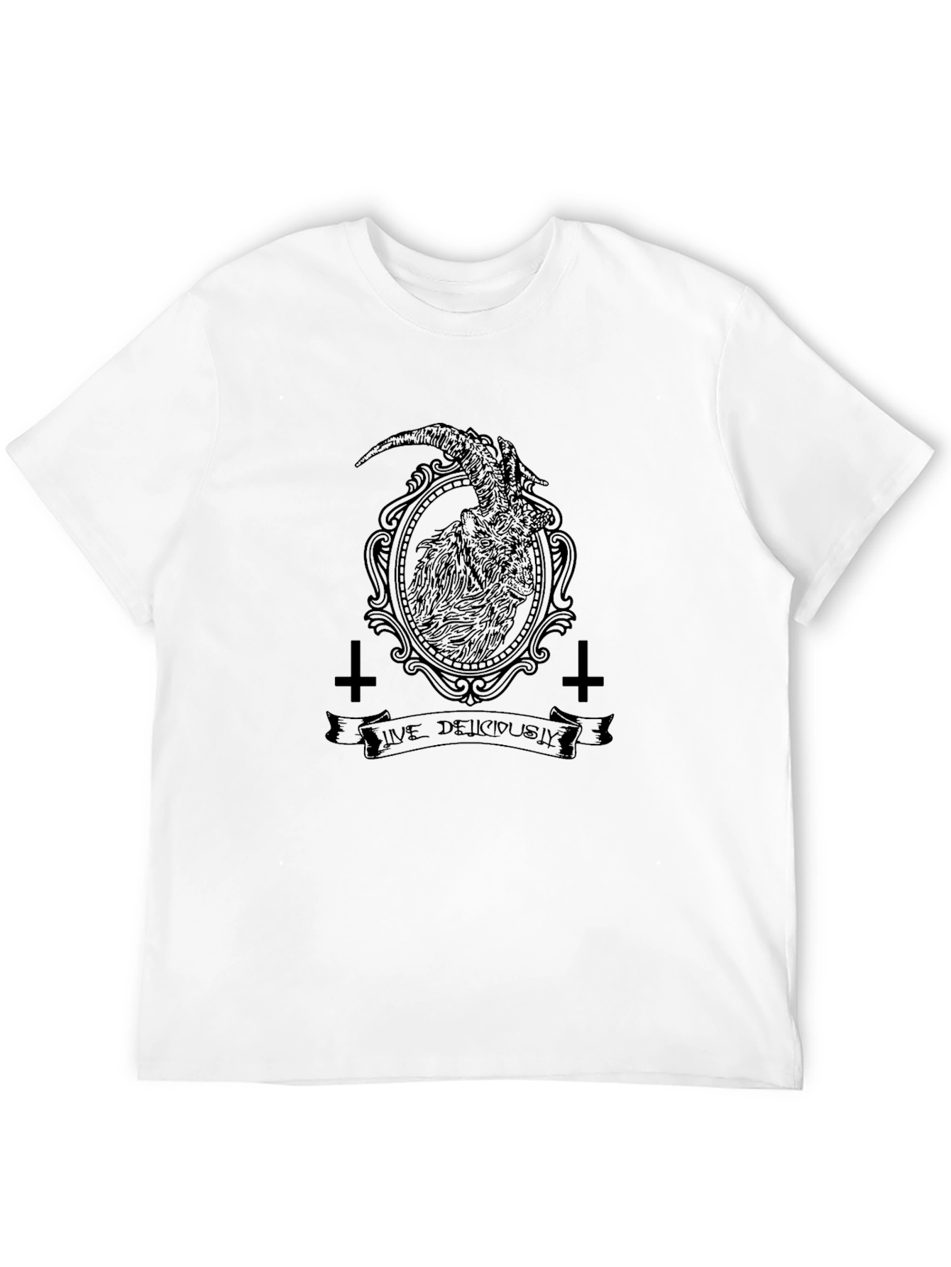 Black Live Deliciously Graphic T-Shirt