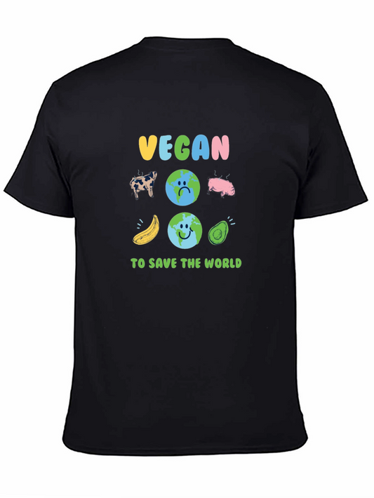 Vegan to Save the World Graphic T-Shirt
