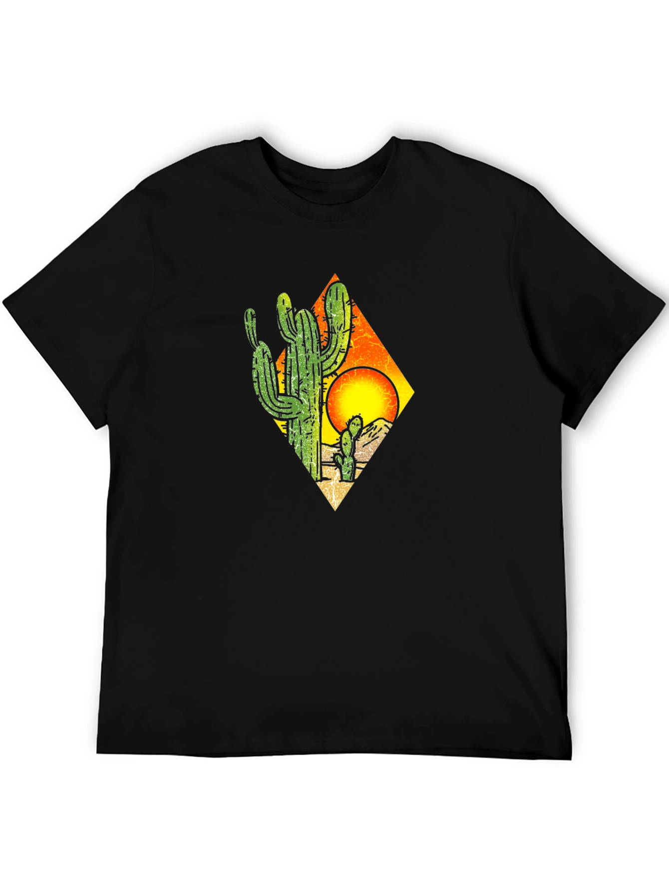 Cactus Sunset Graphic Tee - Desert Style