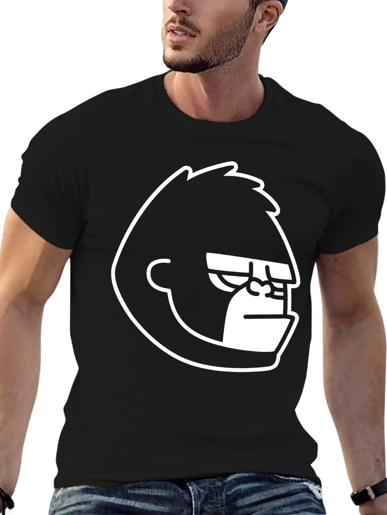 Cool Gorilla Graphic Tee - Black Cotton T-Shirt