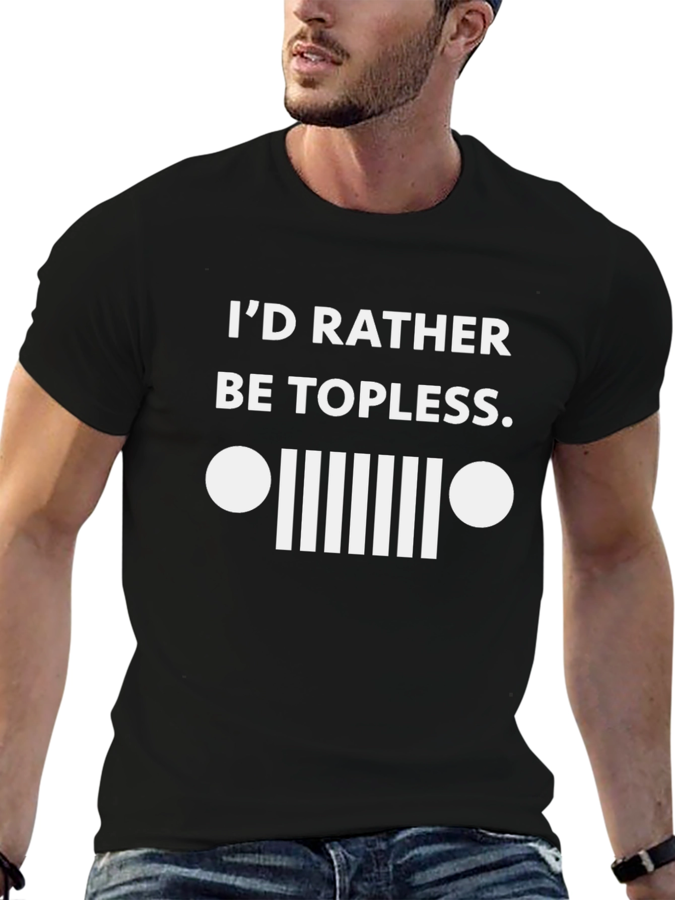 Id Rather Be Topless T-Shirt Funny Jeep Off-Road Tee