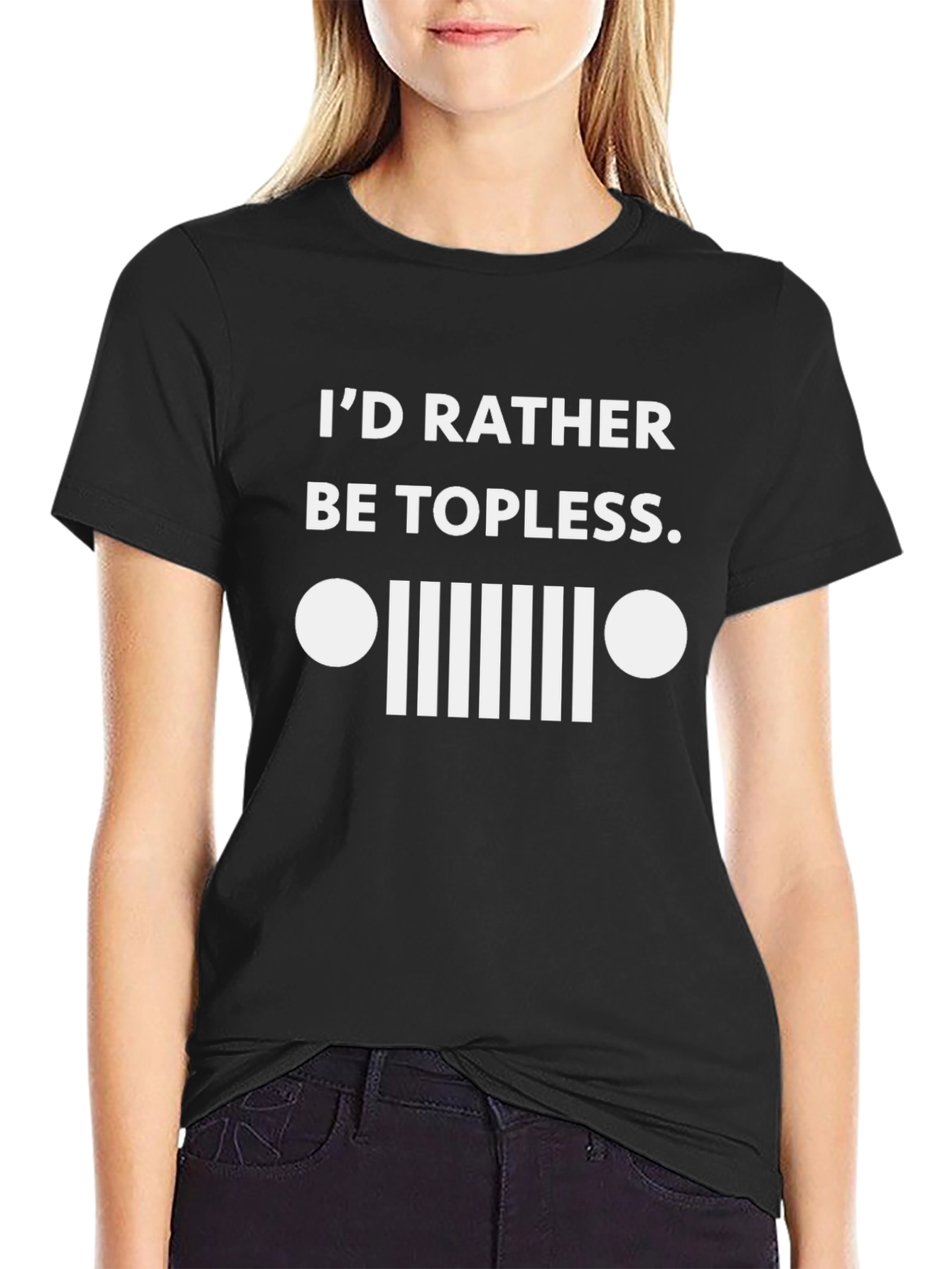 Id Rather Be Topless T-Shirt Funny Jeep Off-Road Tee