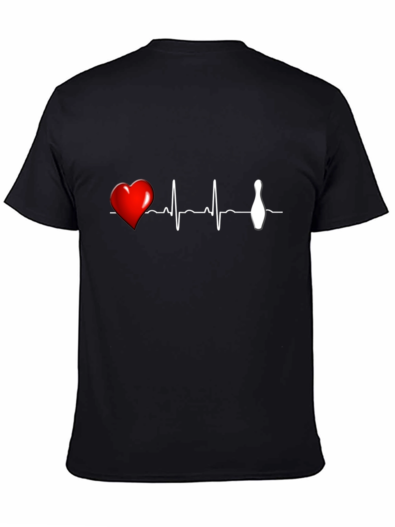 Bowling Heartbeat Graphic T-Shirt