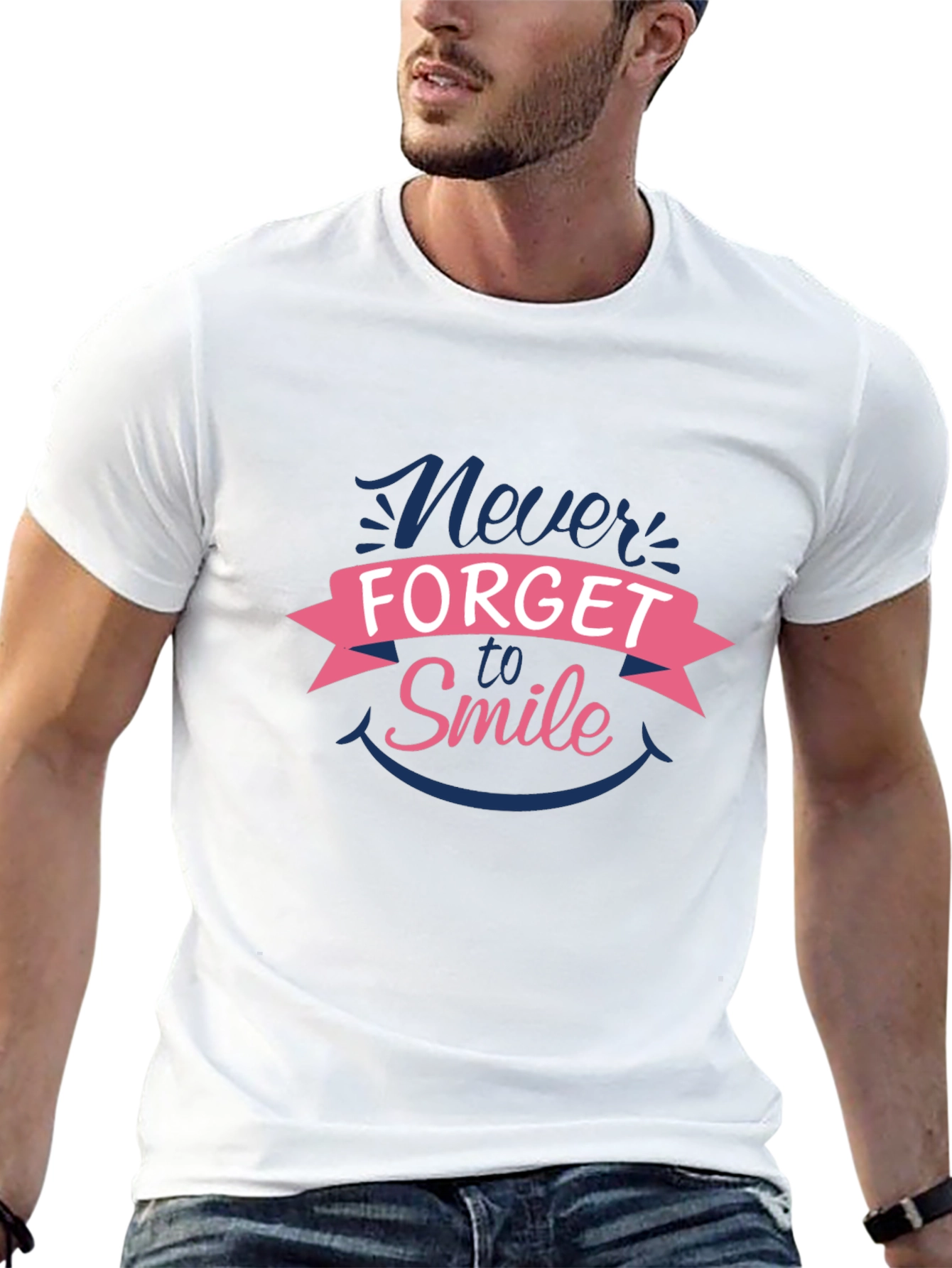 Never Forget to Smile Graphic Tee