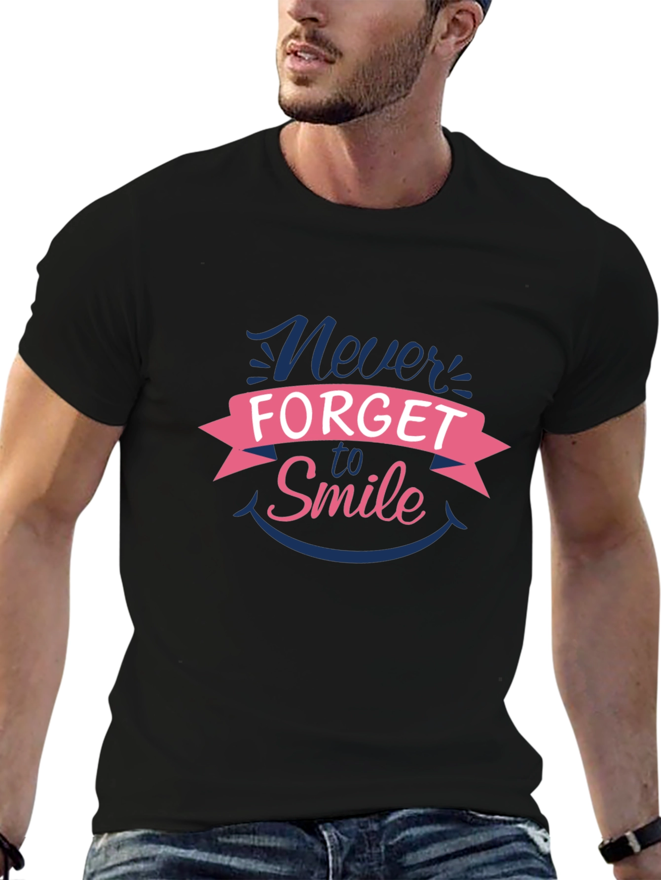 Never Forget to Smile Graphic Tee