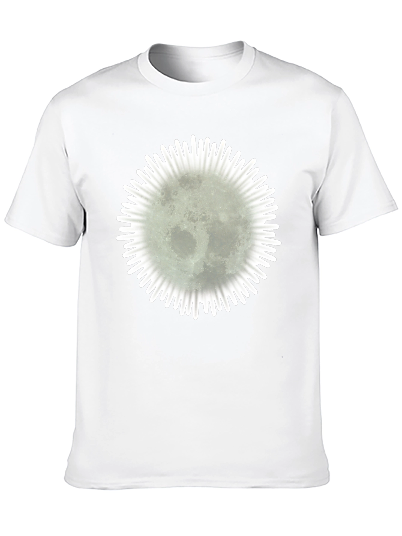 Moonburst Graphic Tee - Stylish Black Cotton T-Shirt