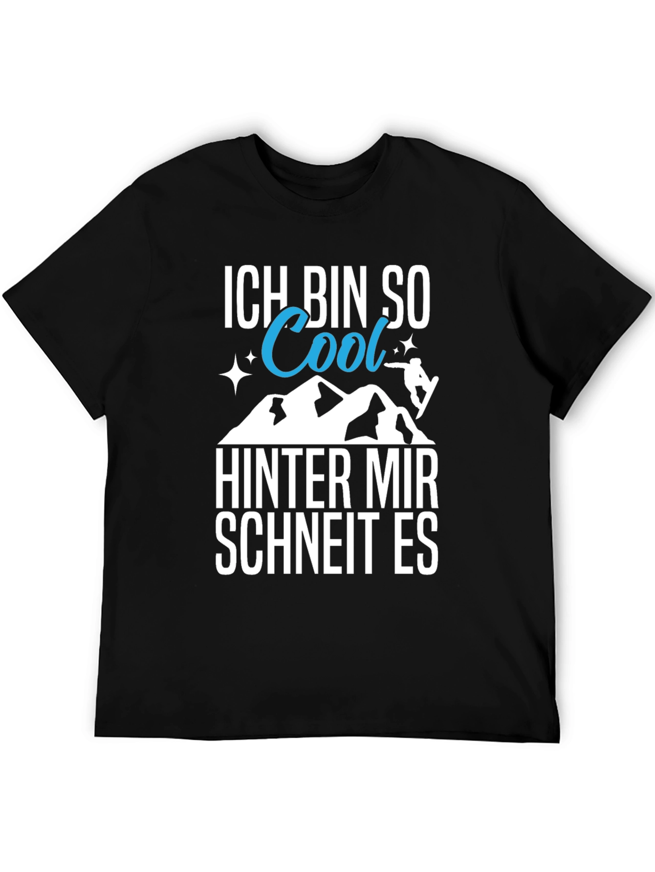 Cool Snowboarder Graphic Tee - German Text