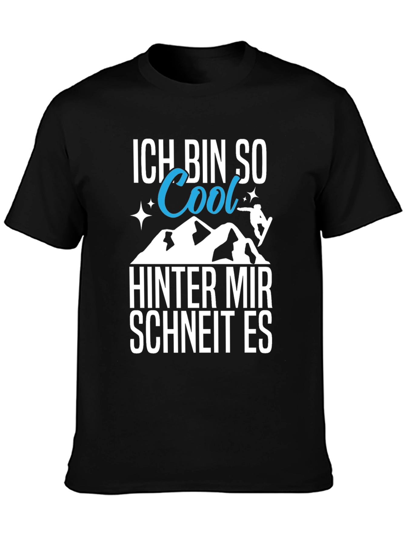 Cool Snowboarder Graphic Tee - German Text