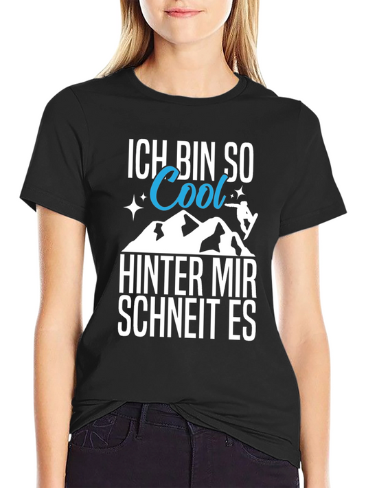 Cool Snowboarder Graphic Tee - German Text