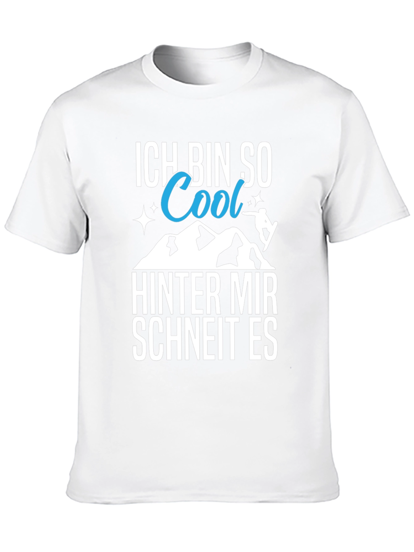 Cool Snowboarder Graphic Tee - German Text