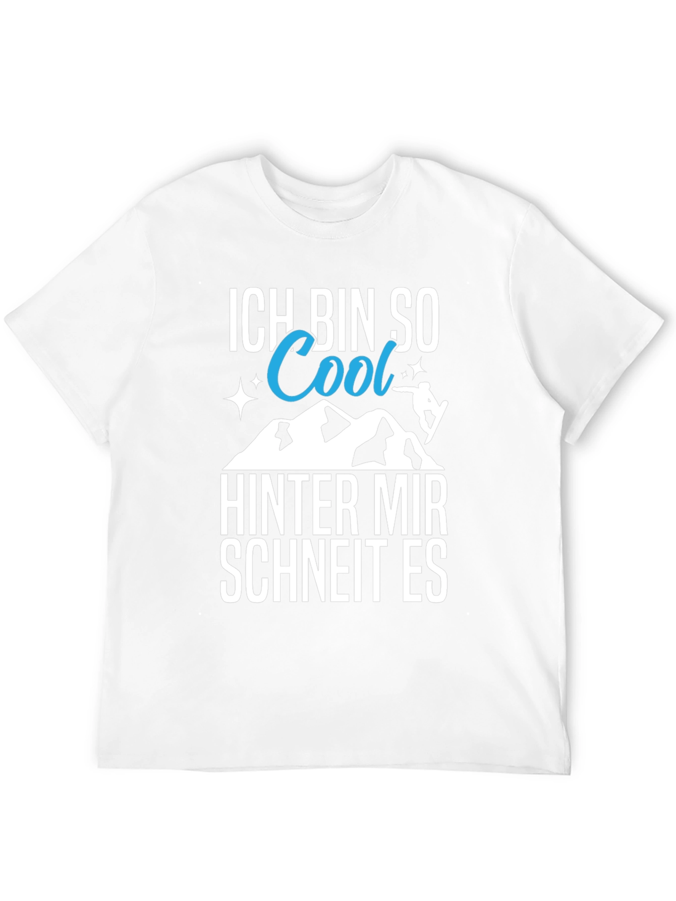 Cool Snowboarder Graphic Tee - German Text