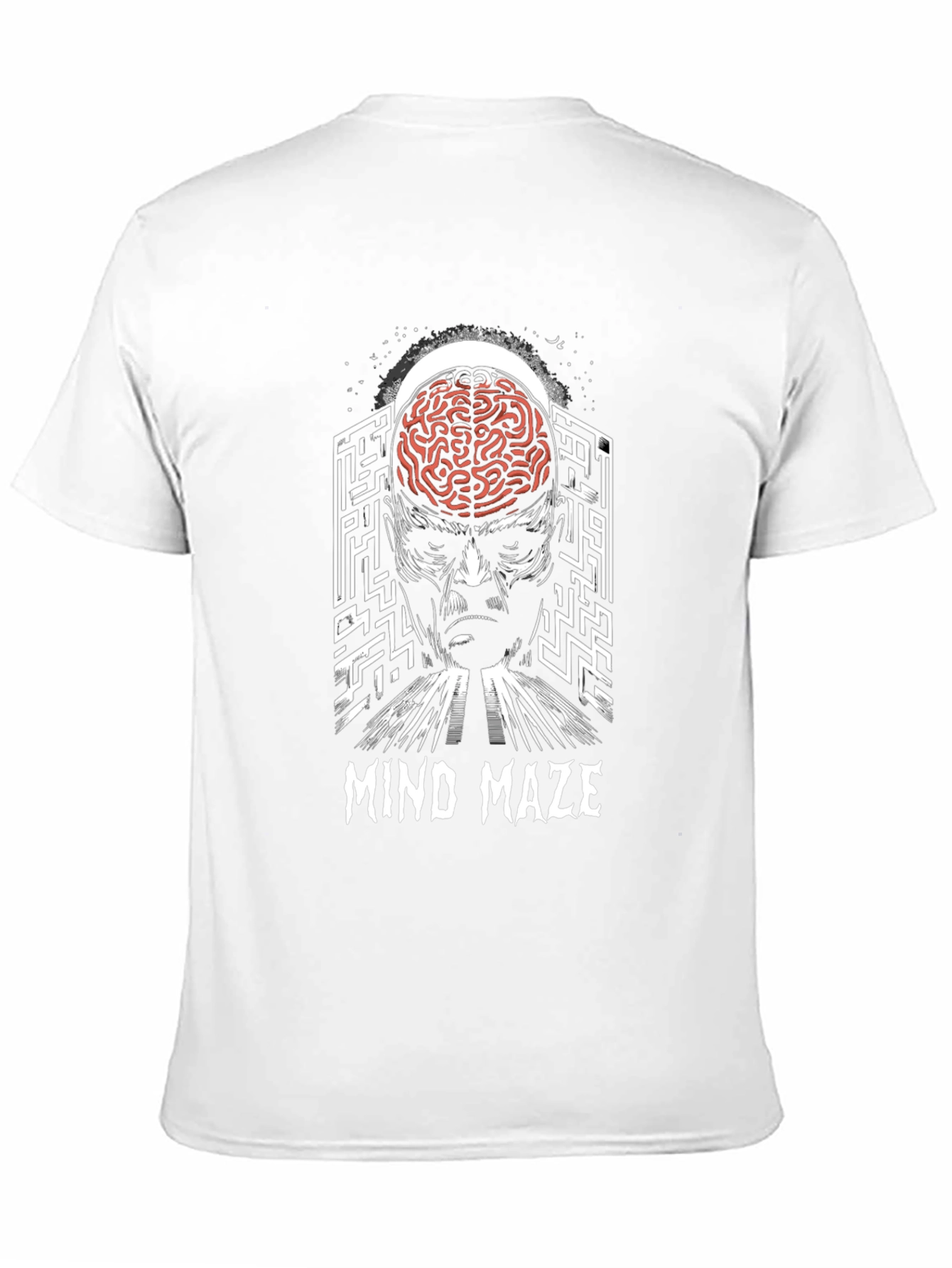 Mind Maze Graphic Tee - Brain Labyrinth Design