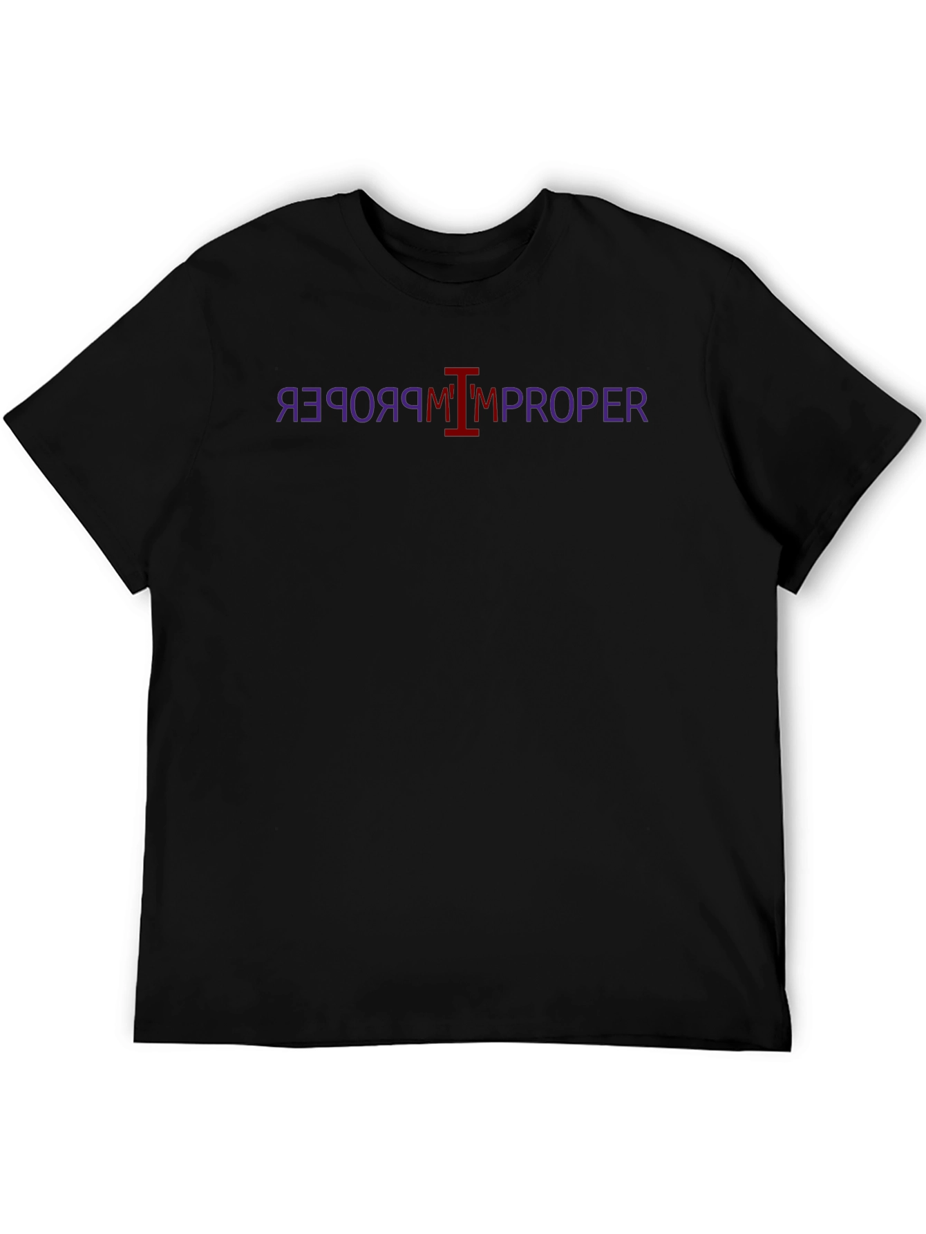 Improper Graphic Tee - Black