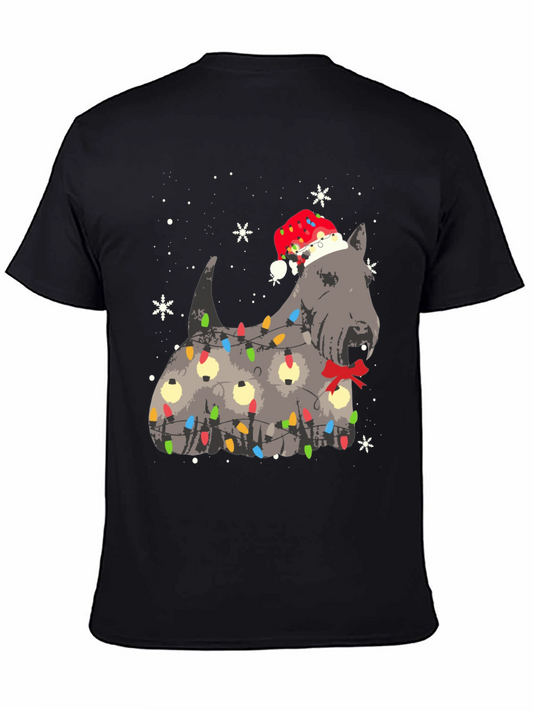 Festive Dog Christmas Lights T-Shirt
