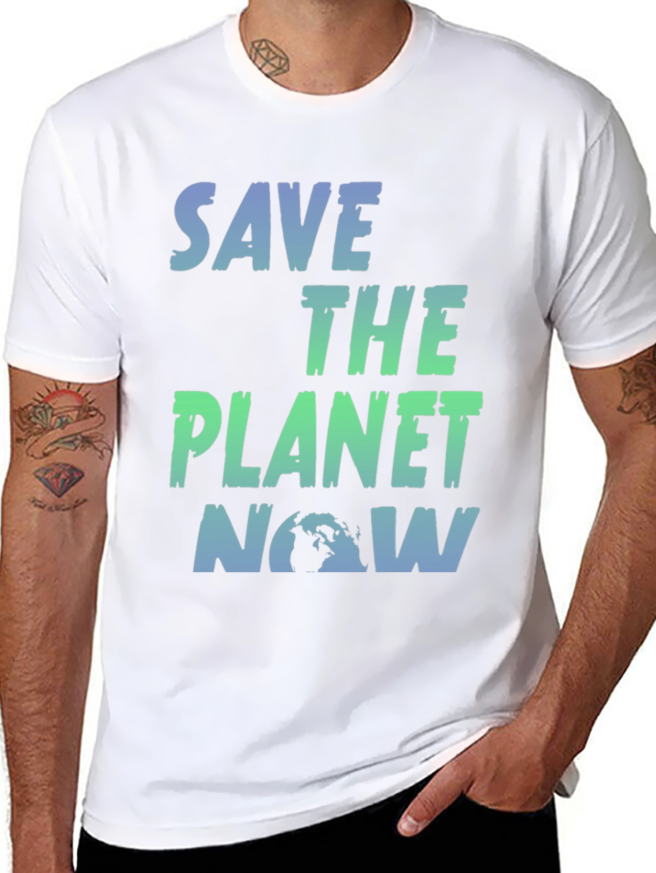 Save the Planet Now Graphic T-Shirt