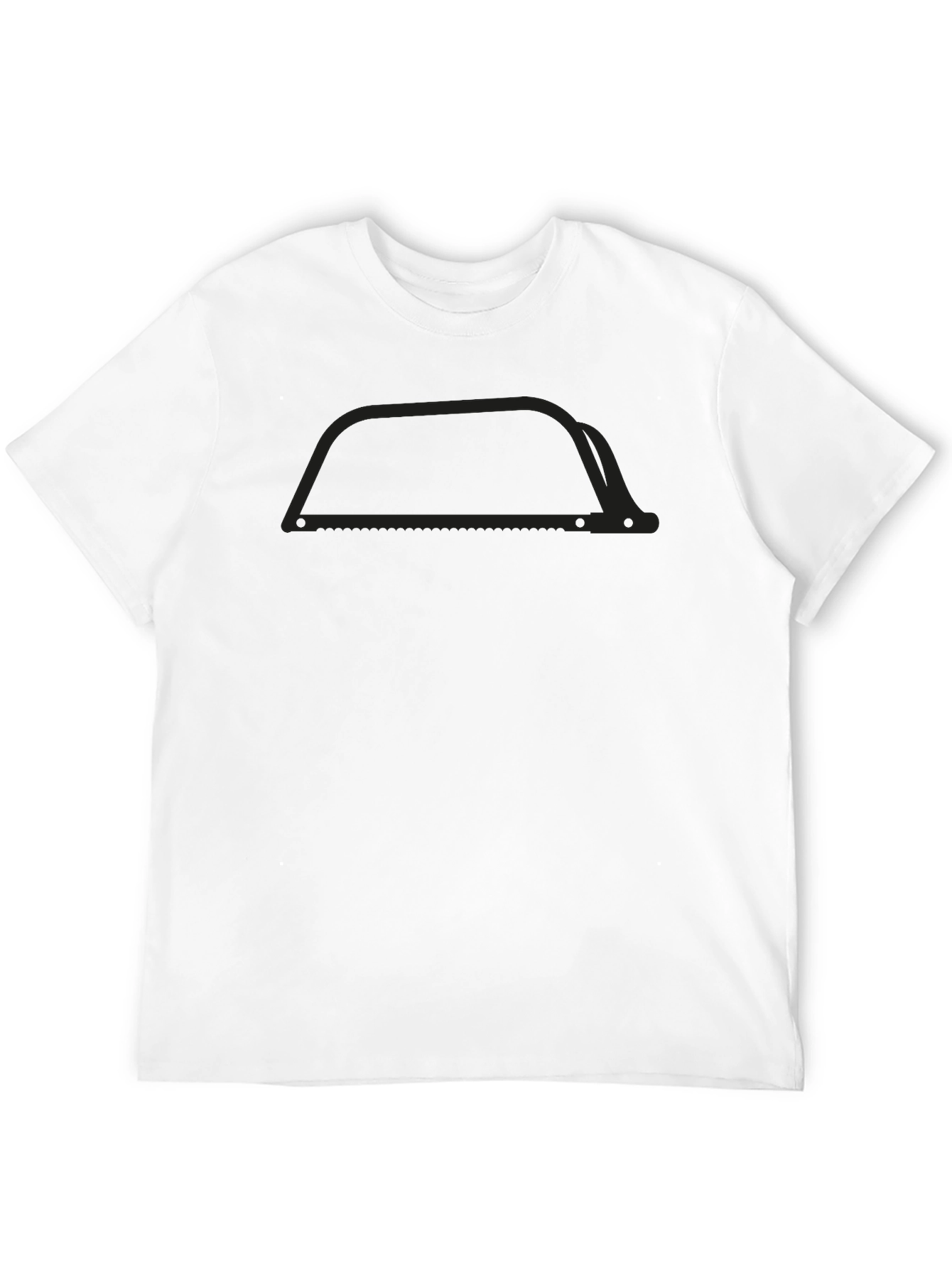 Mens Black Graphic Tee - Saw Design