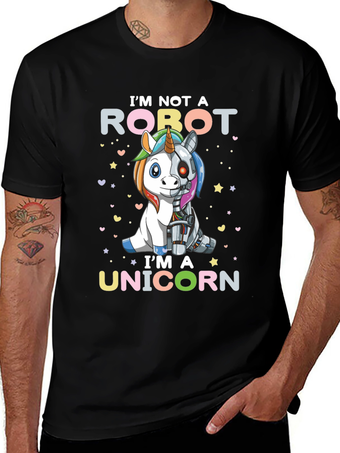 Robot Unicorn Graphic Tee